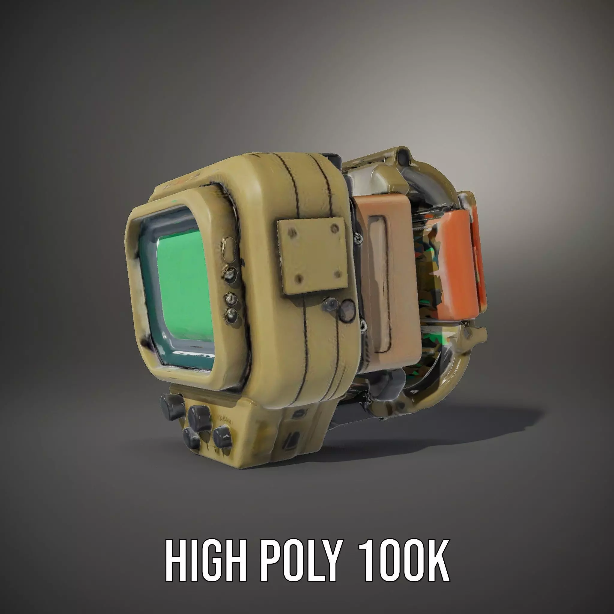 Futuristic Wearable Device Model Pack Low-poly 3D model_24