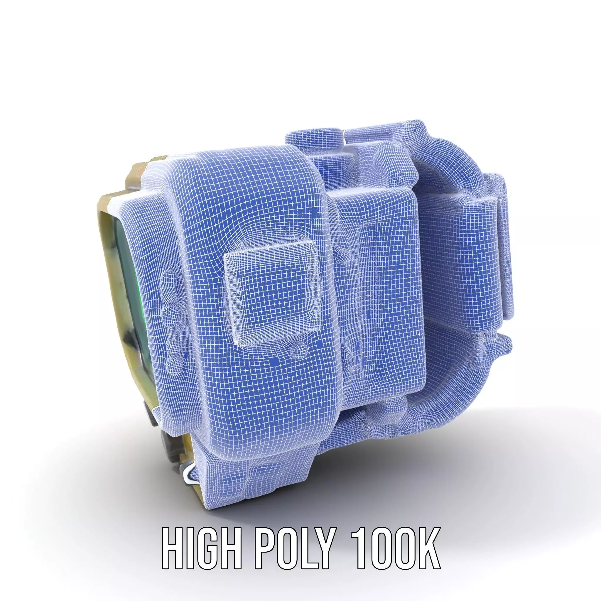 Futuristic Wearable Device Model Pack Low-poly 3D model_5