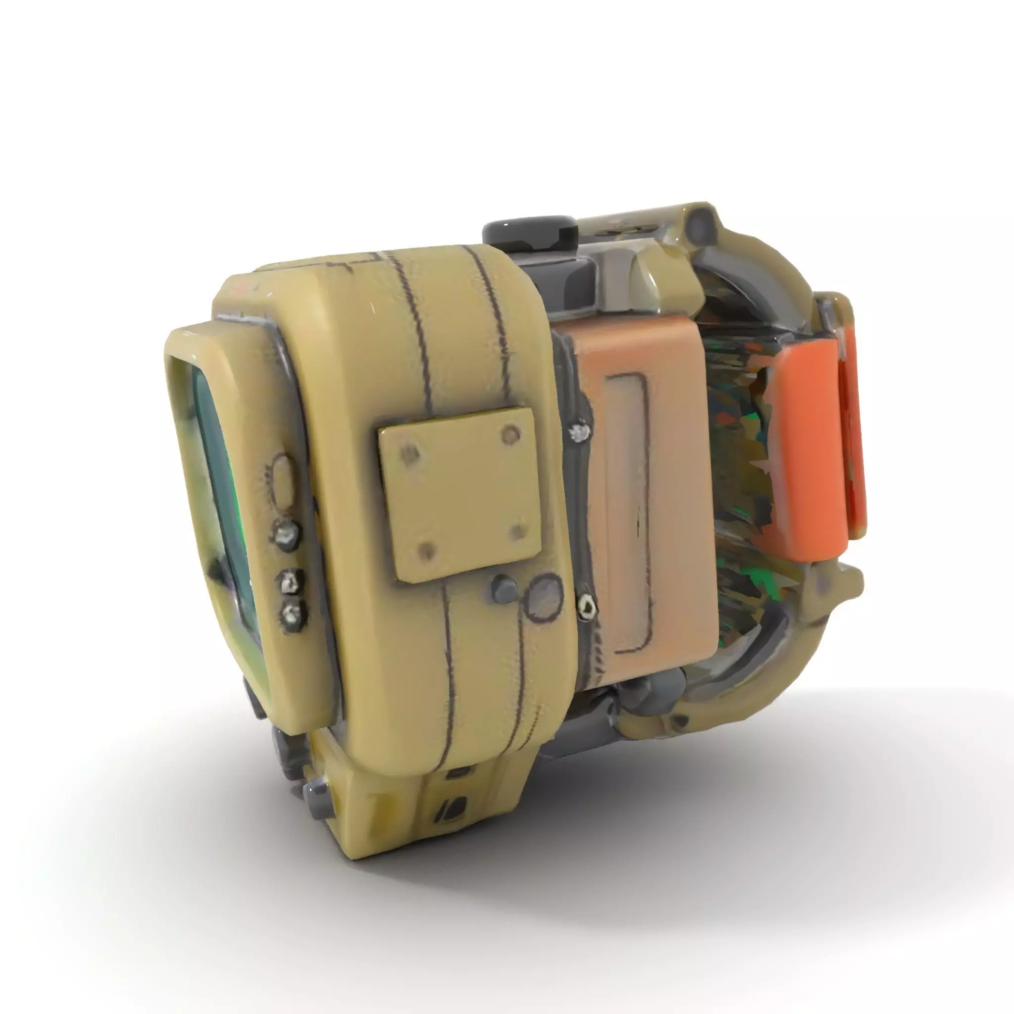 Futuristic Wearable Device Model Pack Low-poly 3D model_7