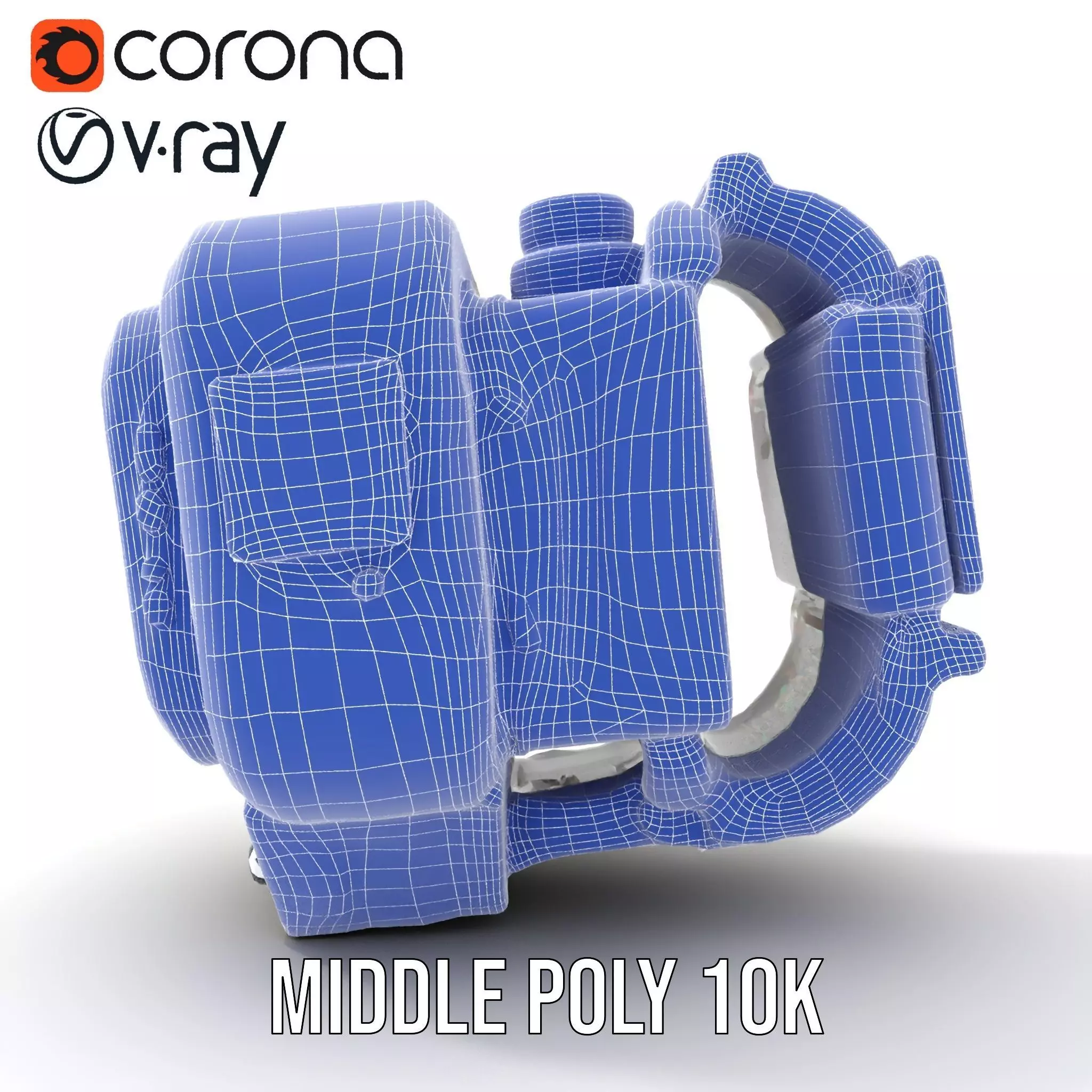 Futuristic Wearable Device Model Pack Low-poly 3D model_28