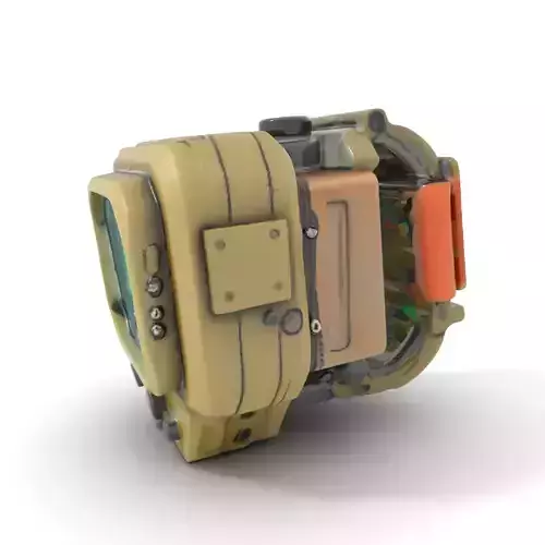 Futuristic Wearable Device Model Pack Low-poly 3D model
