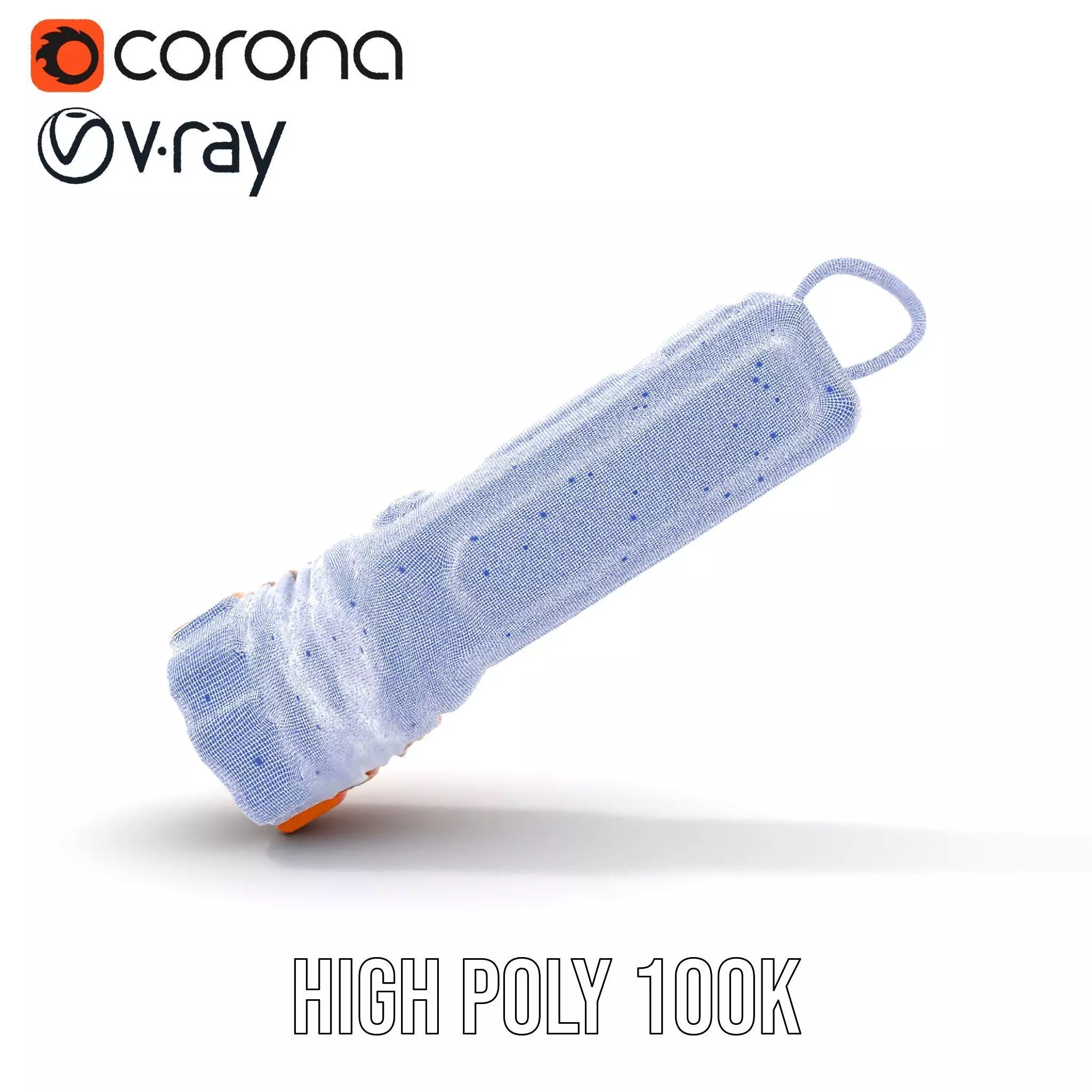 Handheld Flashlight Model Pack with Textured Detail Low-poly 3D model_32