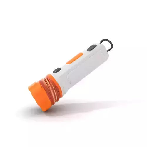 Handheld Flashlight Model Pack with Textured Detail Low-poly 3D model