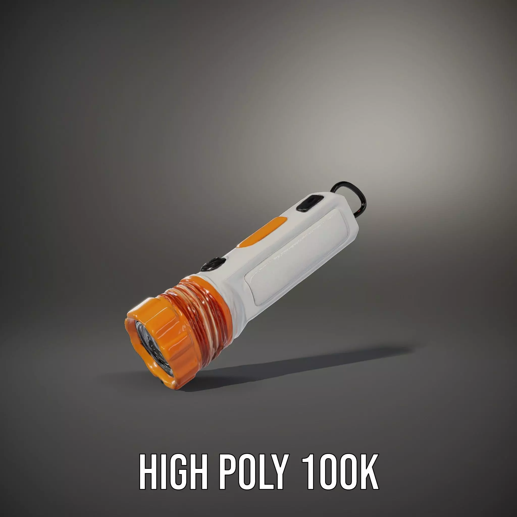 Handheld Flashlight Model Pack with Textured Detail Low-poly 3D model_9