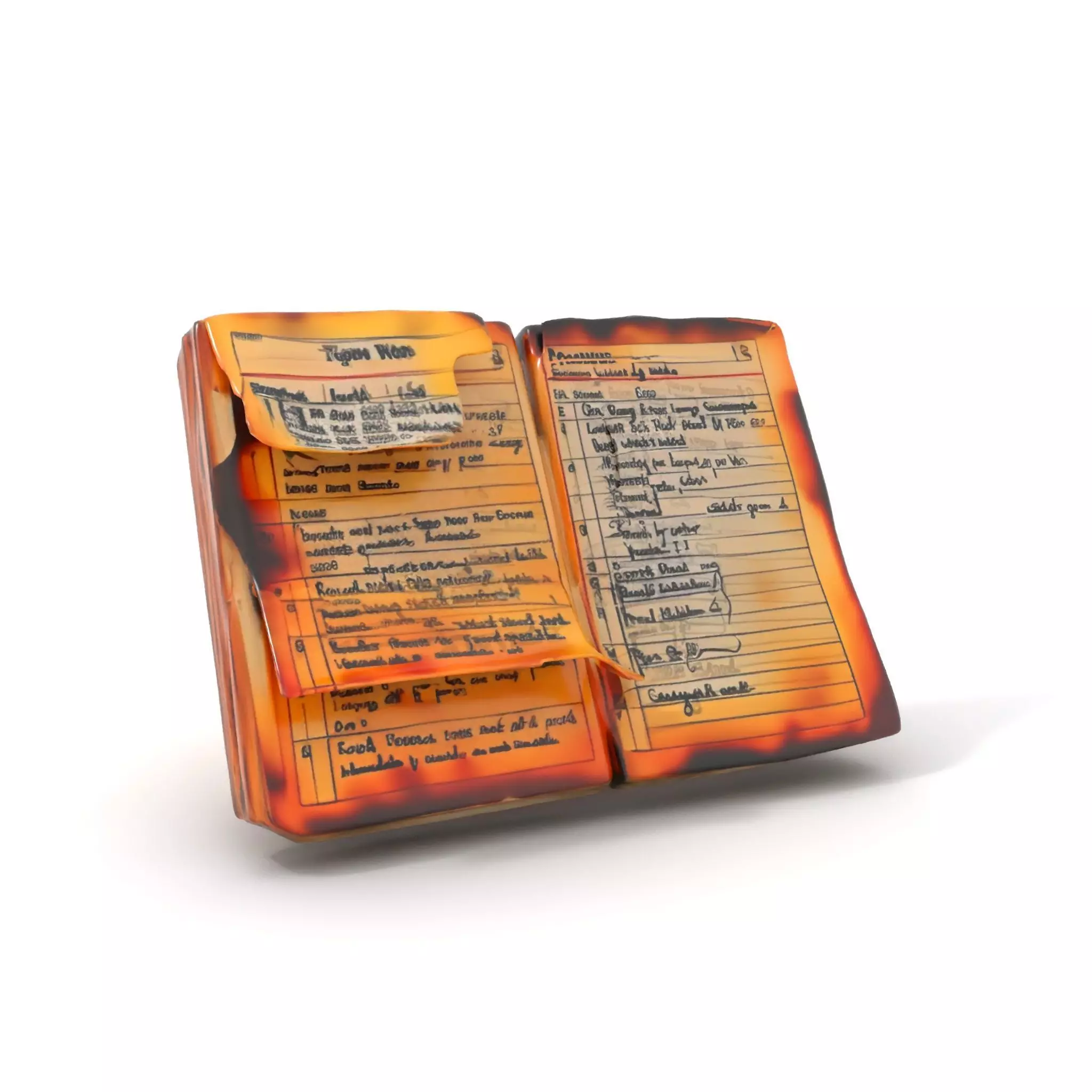 Burnt Book Pages Model Pack Texture_7