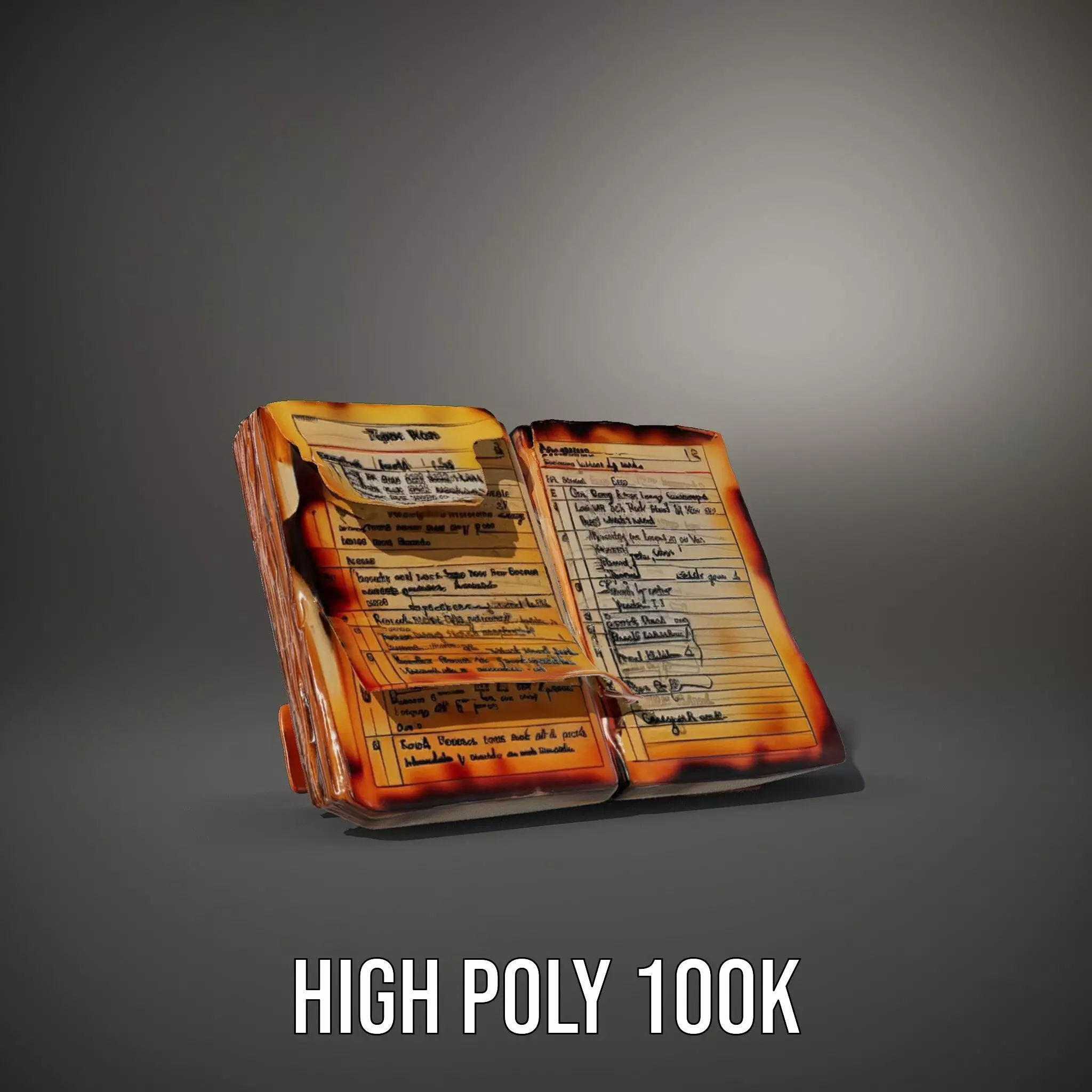 Burnt Book Pages Model Pack Texture_11