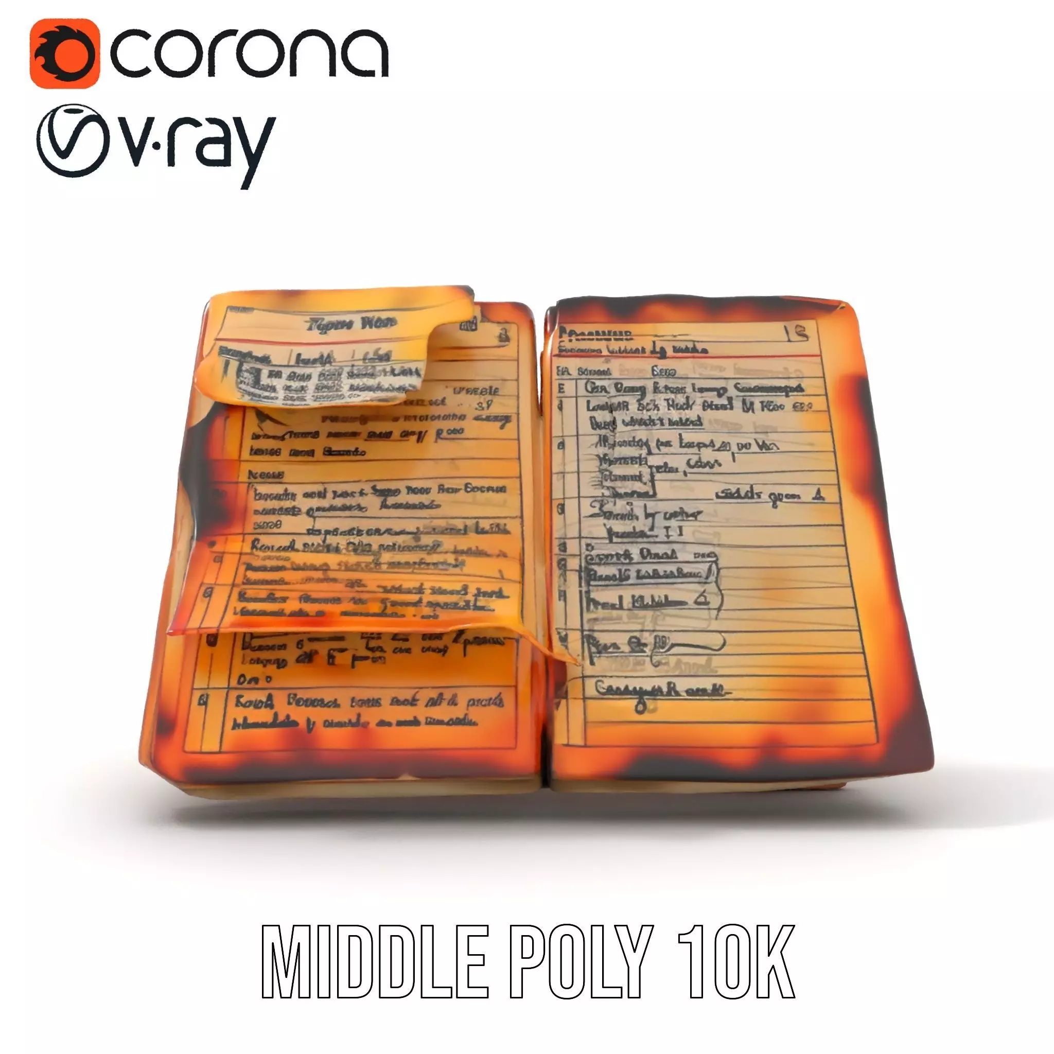 Burnt Book Pages Model Pack Texture_17