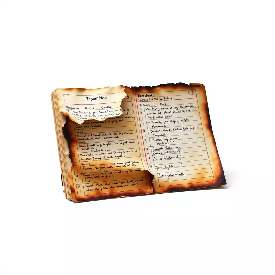 Burnt Book Pages Model Pack Texture_3