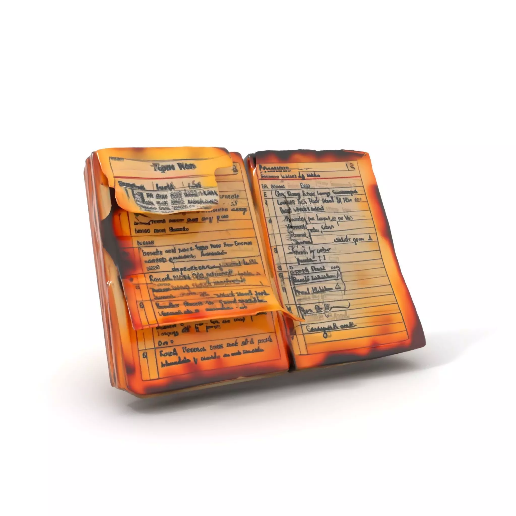 Burnt Book Pages Model Pack Texture_0