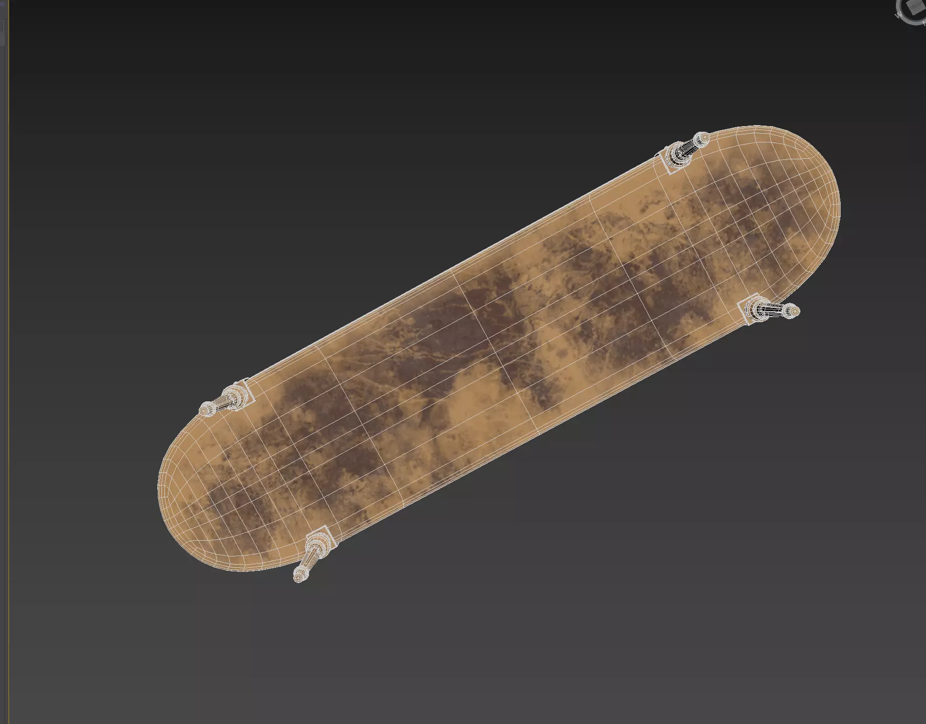 Antique Style Oval-End Upholstered Bench 3D model_21