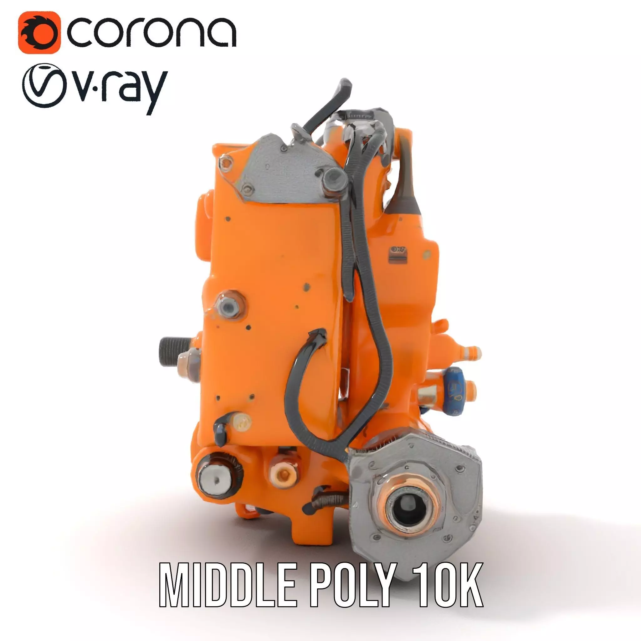 Industrial Gearbox Model Pack Low-poly 3D model_20