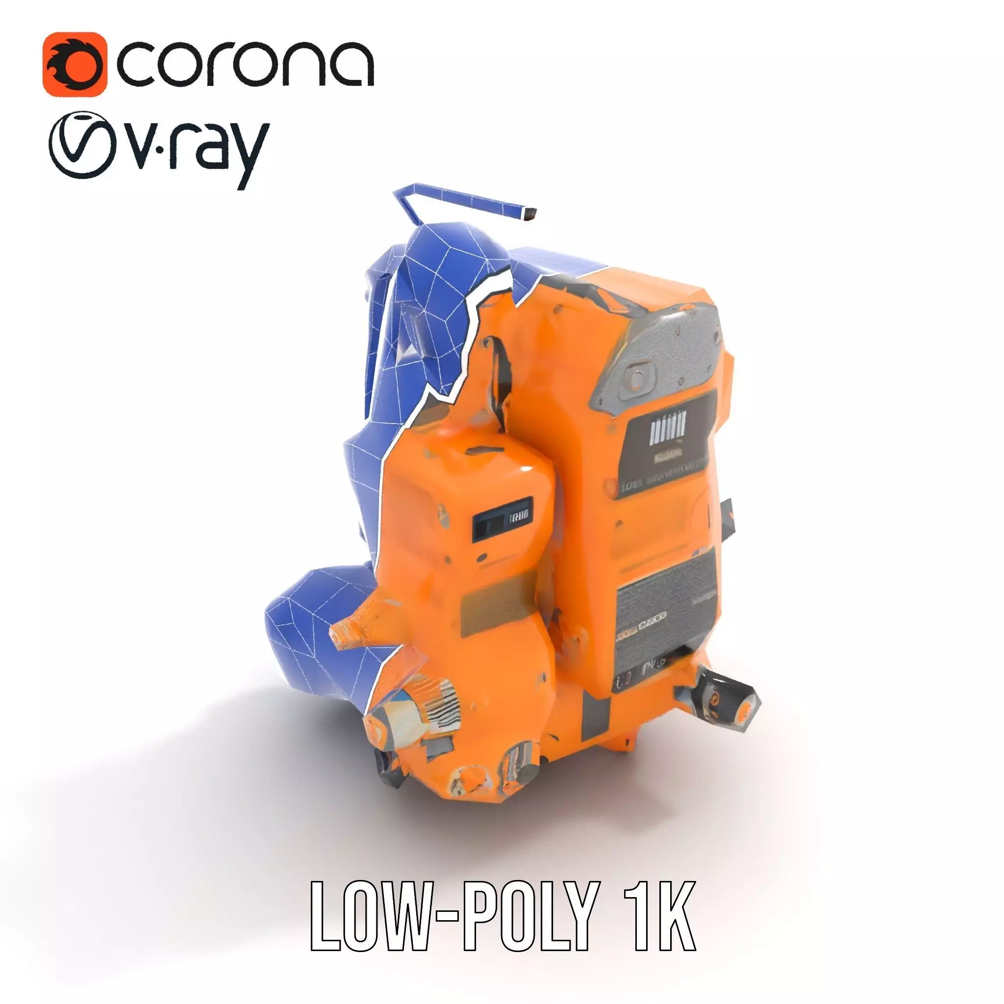 Industrial Gearbox Model Pack Low-poly 3D model_28