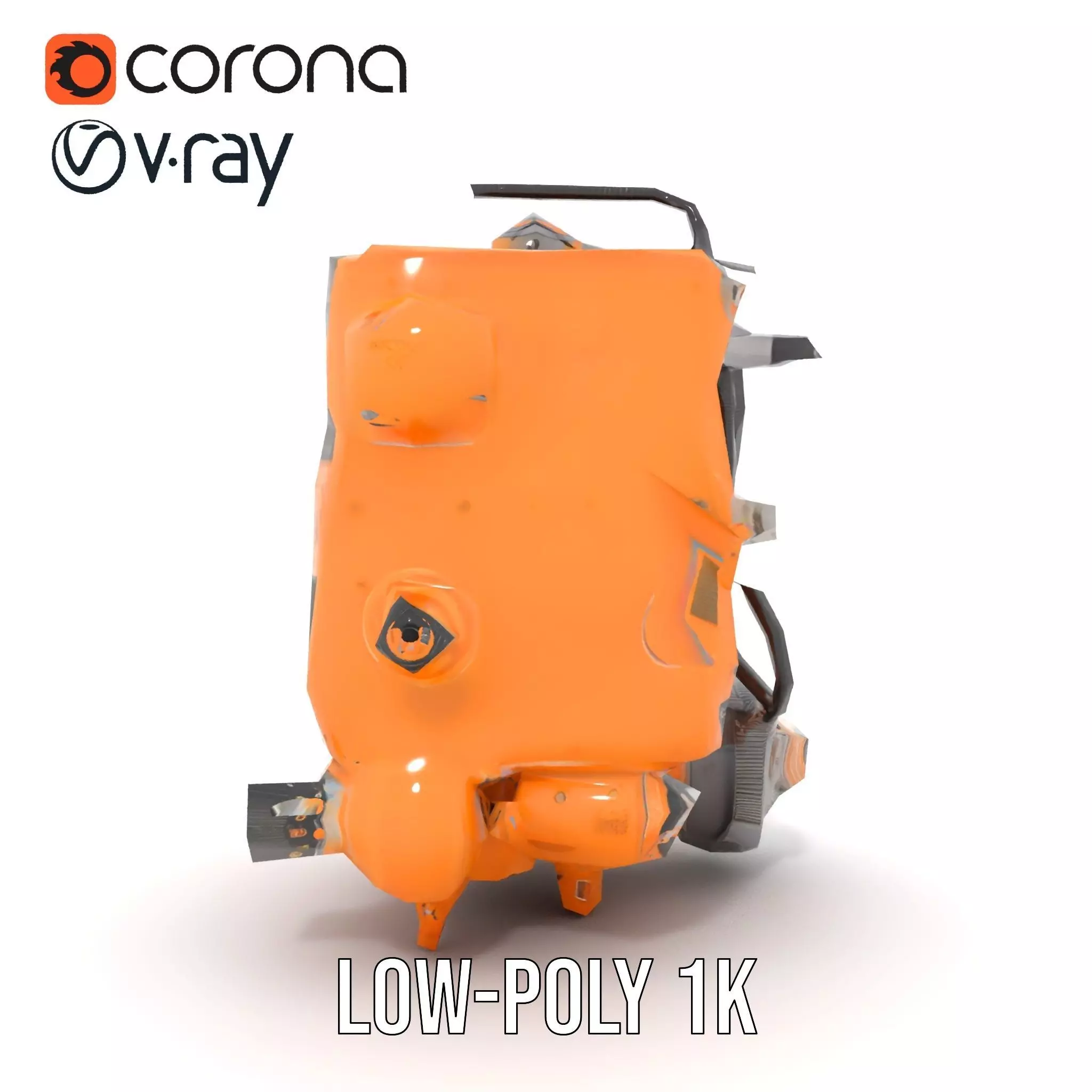 Industrial Gearbox Model Pack Low-poly 3D model_15