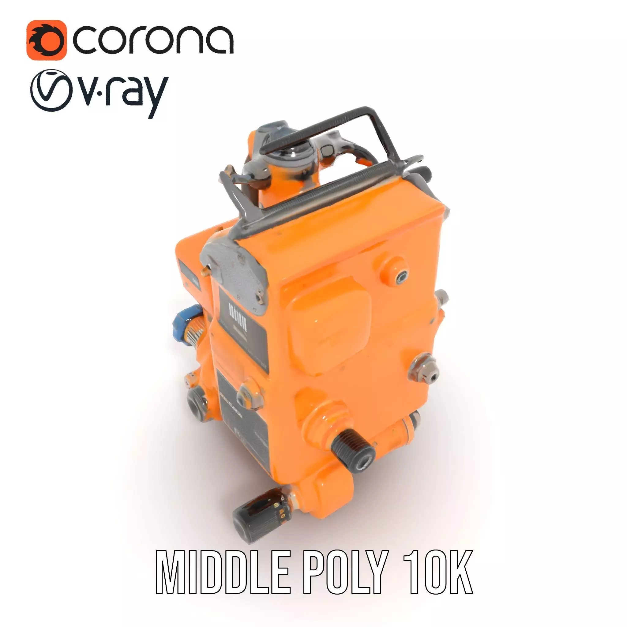 Industrial Gearbox Model Pack Low-poly 3D model_7