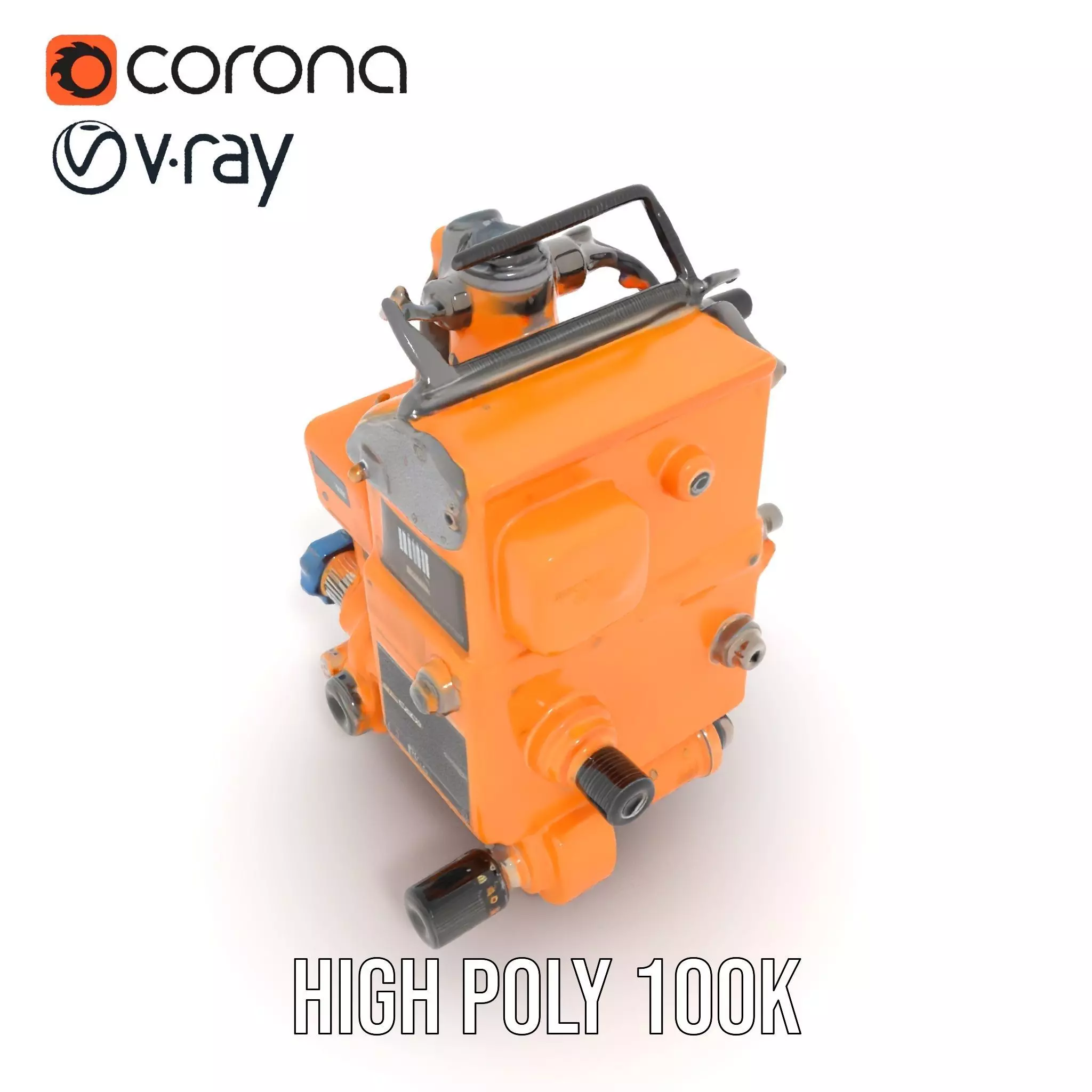 Industrial Gearbox Model Pack Low-poly 3D model_22