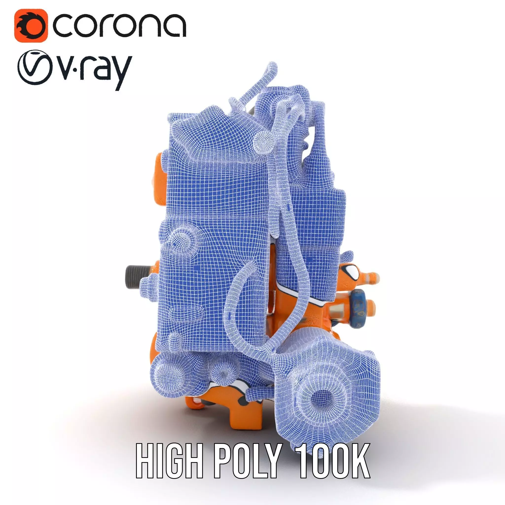 Industrial Gearbox Model Pack Low-poly 3D model_33