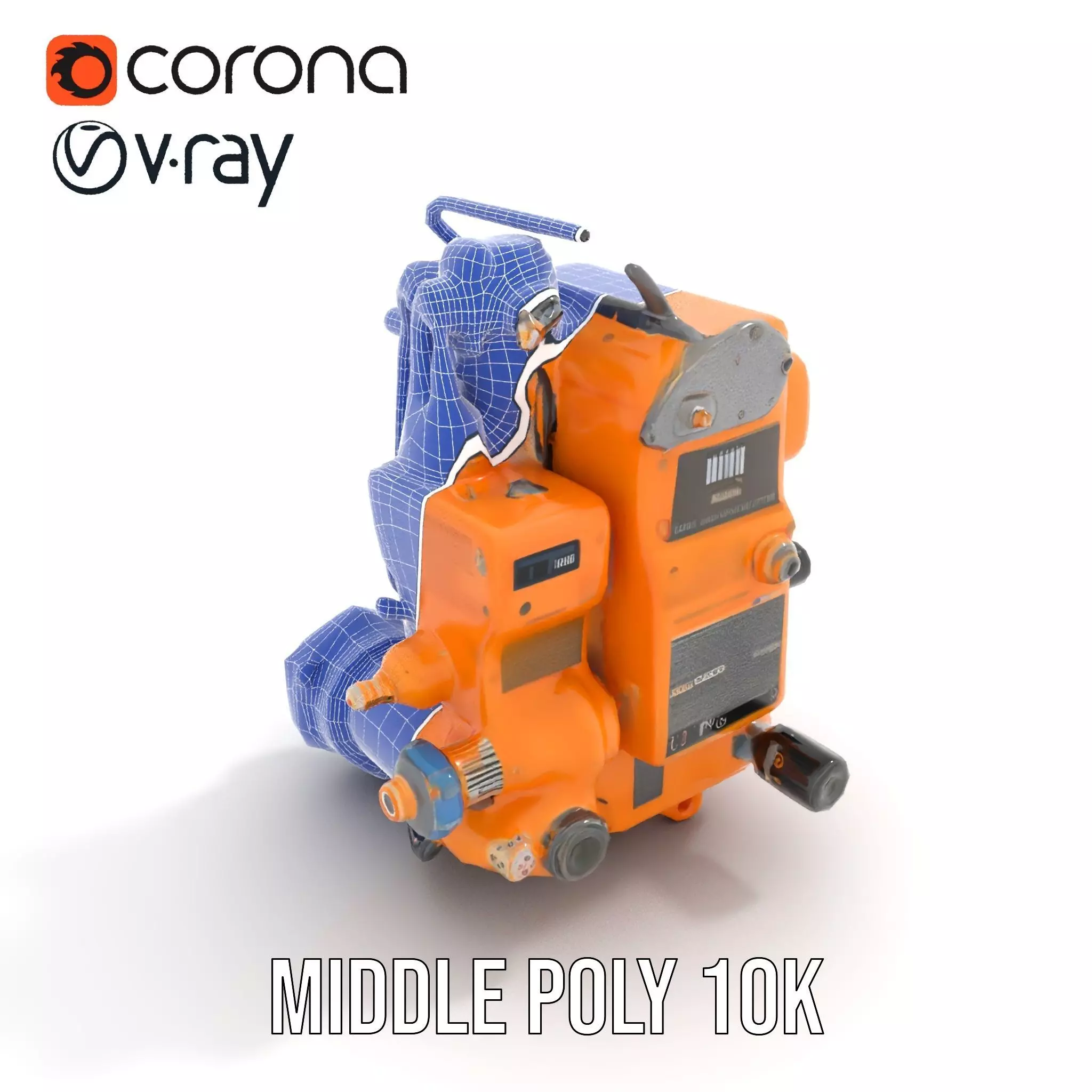 Industrial Gearbox Model Pack Low-poly 3D model_14