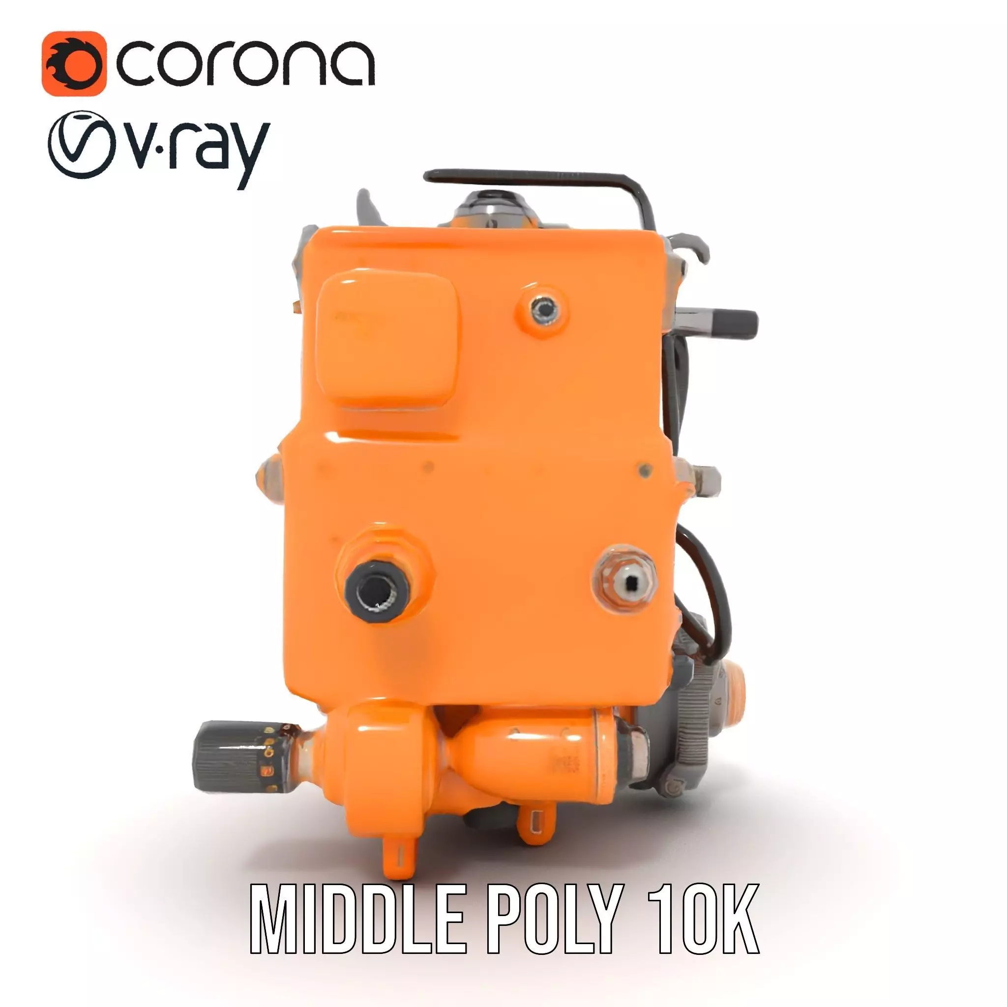 Industrial Gearbox Model Pack Low-poly 3D model_17