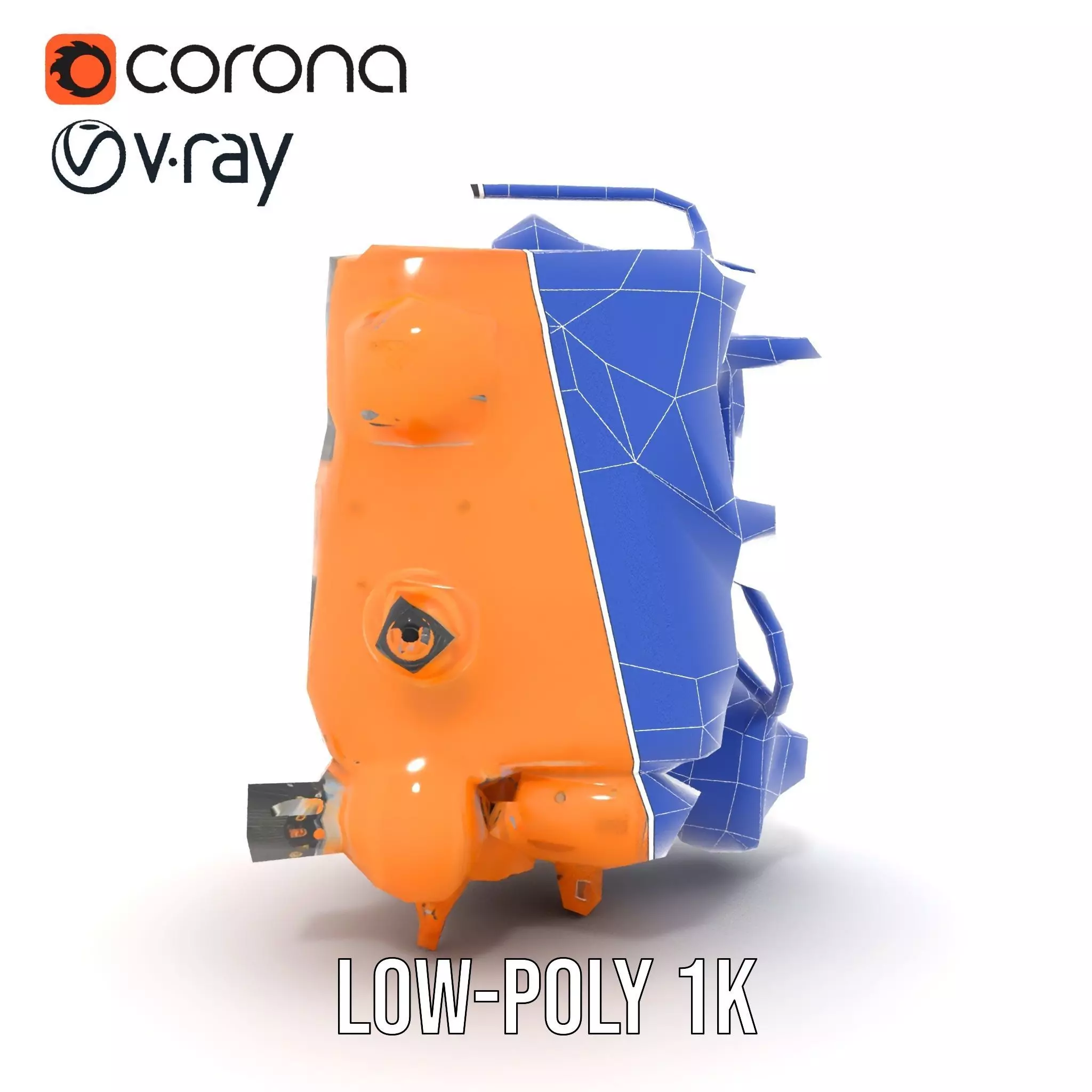 Industrial Gearbox Model Pack Low-poly 3D model_21