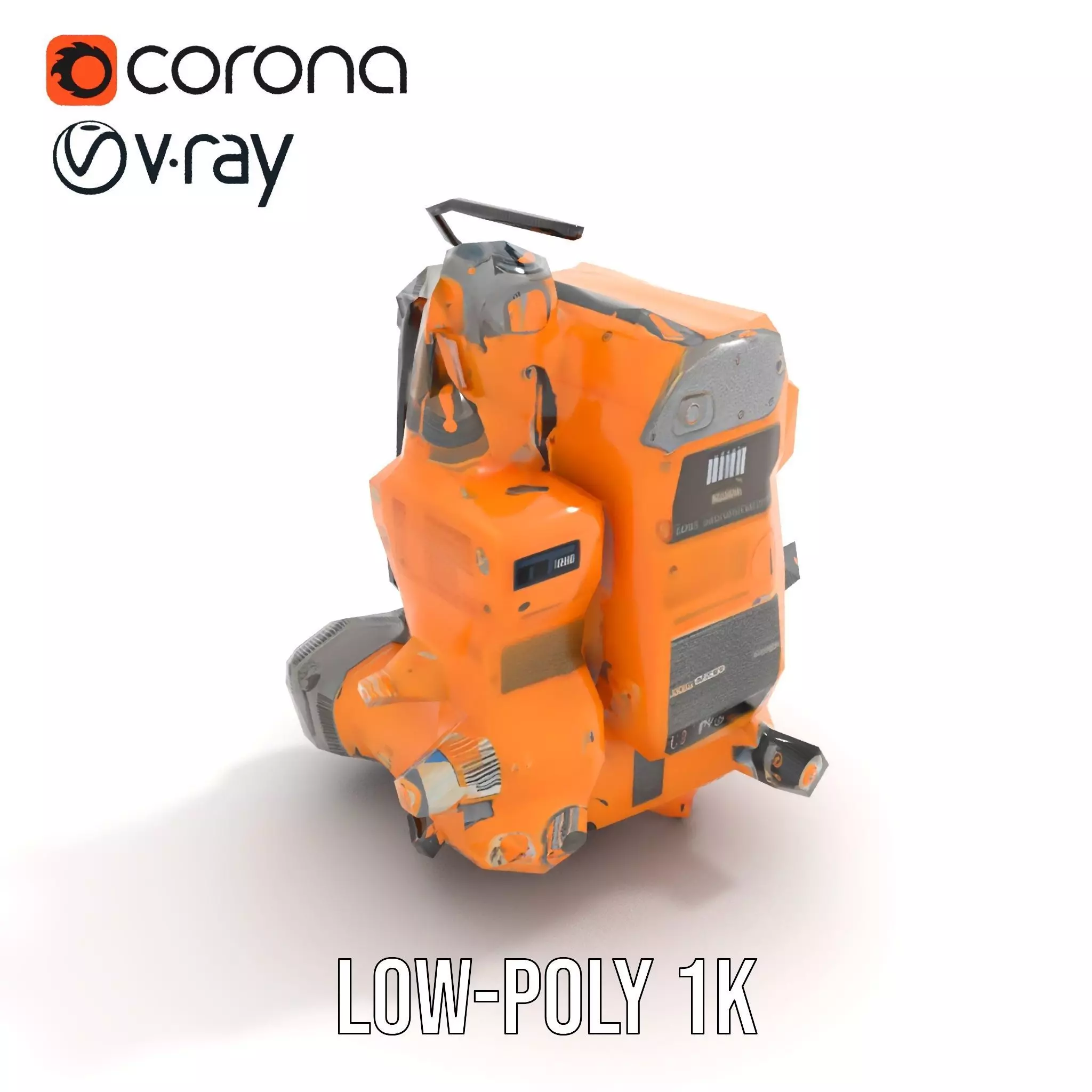 Industrial Gearbox Model Pack Low-poly 3D model_13