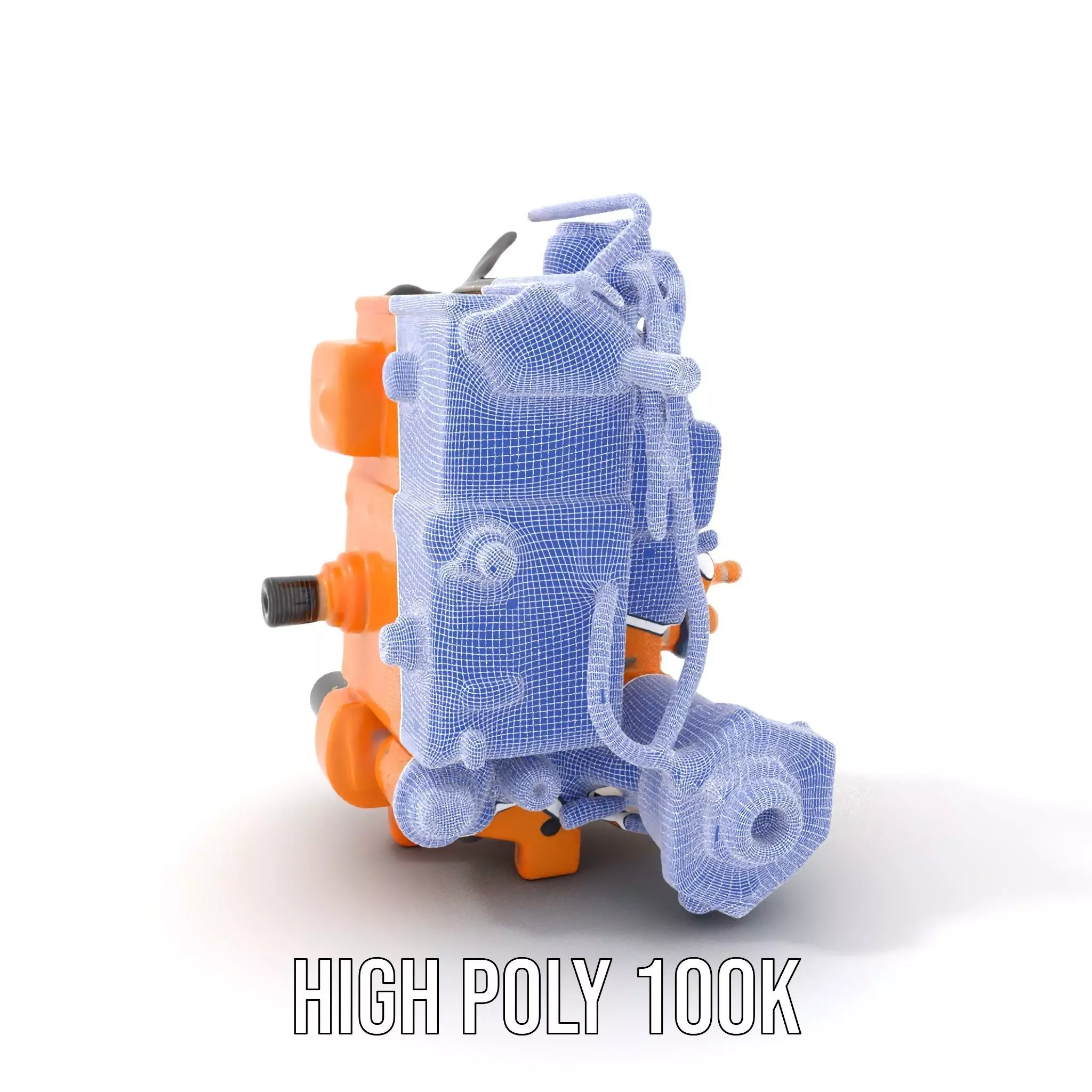 Industrial Gearbox Model Pack Low-poly 3D model_5