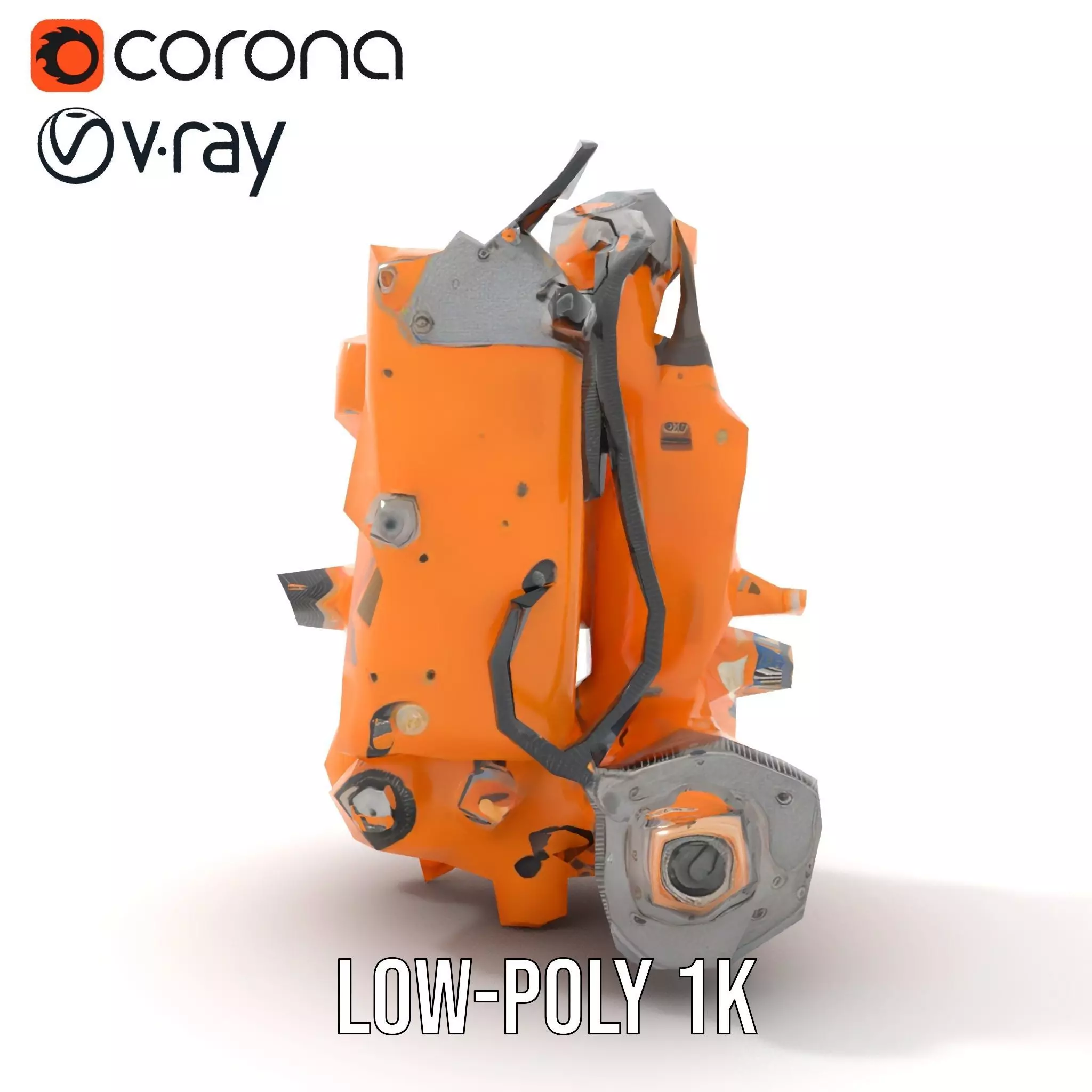 Industrial Gearbox Model Pack Low-poly 3D model_18
