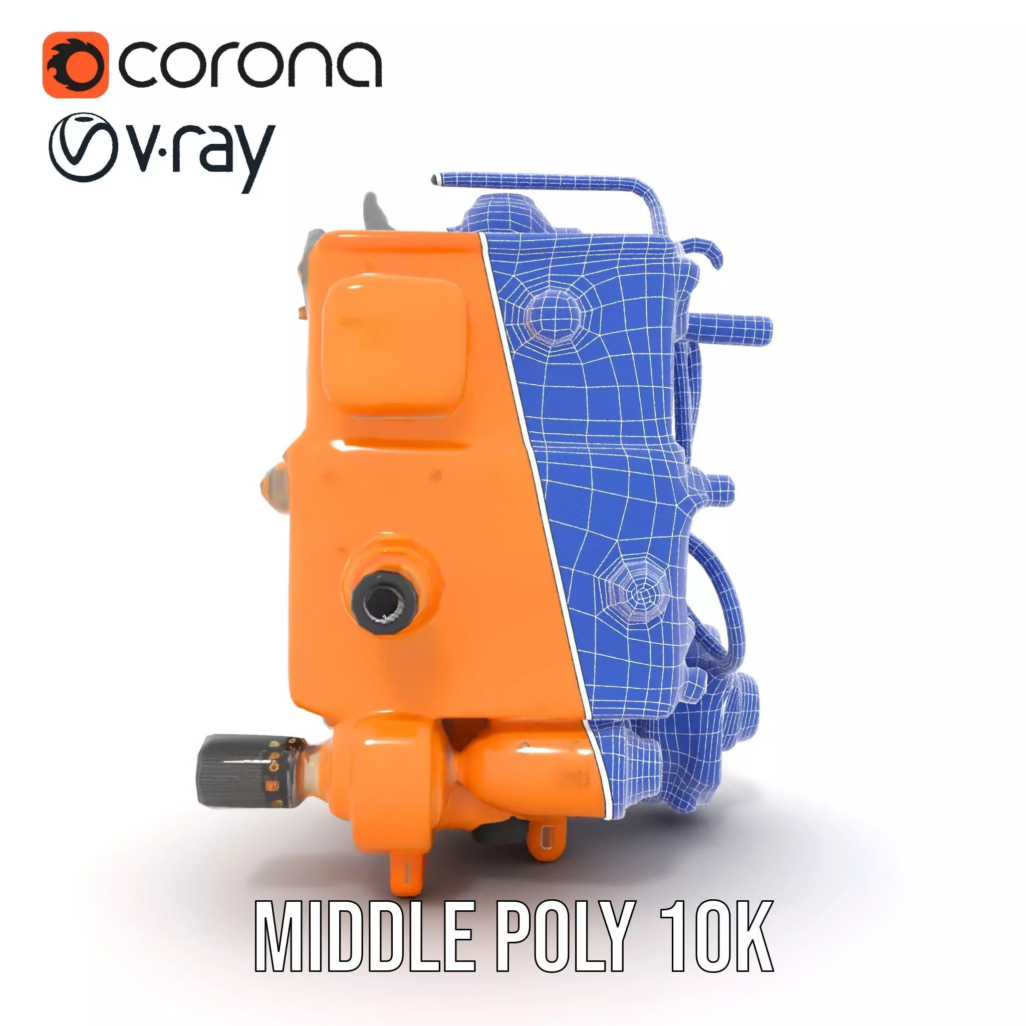 Industrial Gearbox Model Pack Low-poly 3D model_30