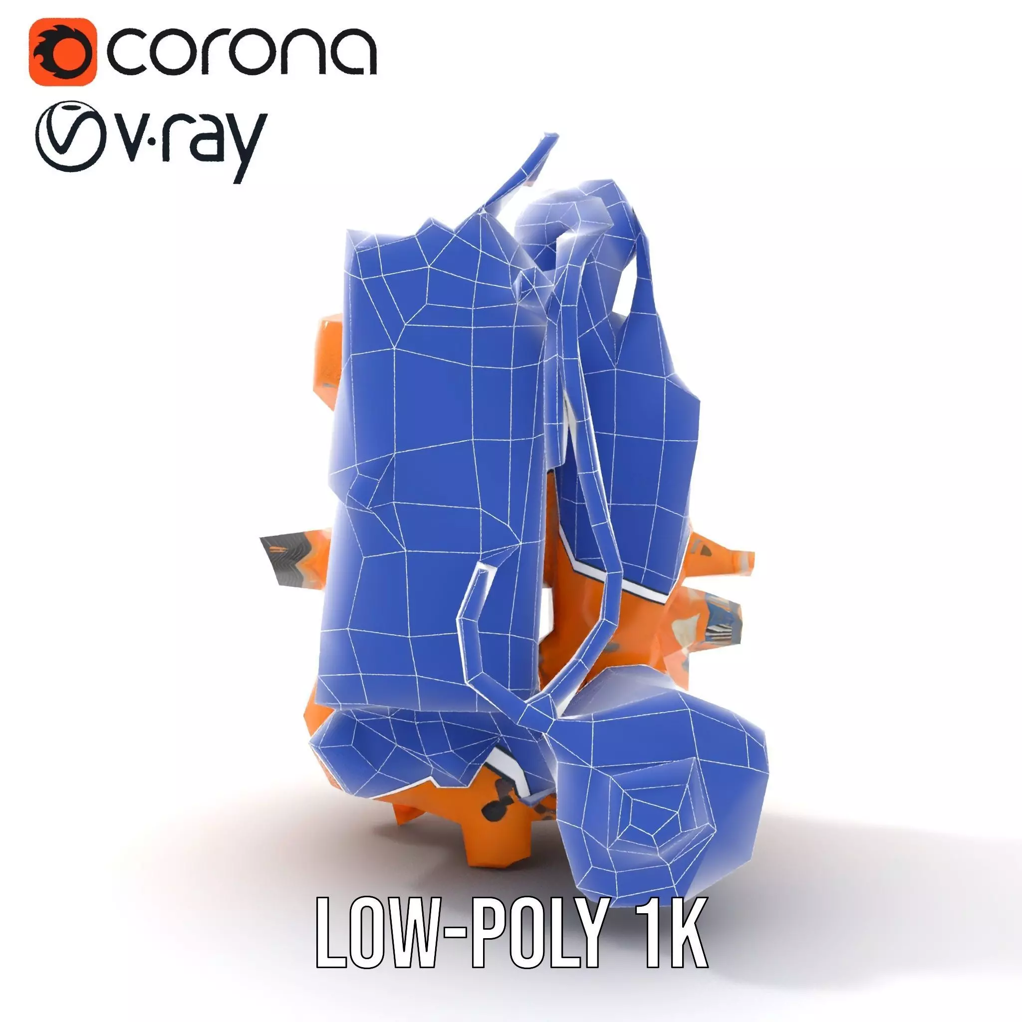 Industrial Gearbox Model Pack Low-poly 3D model_24