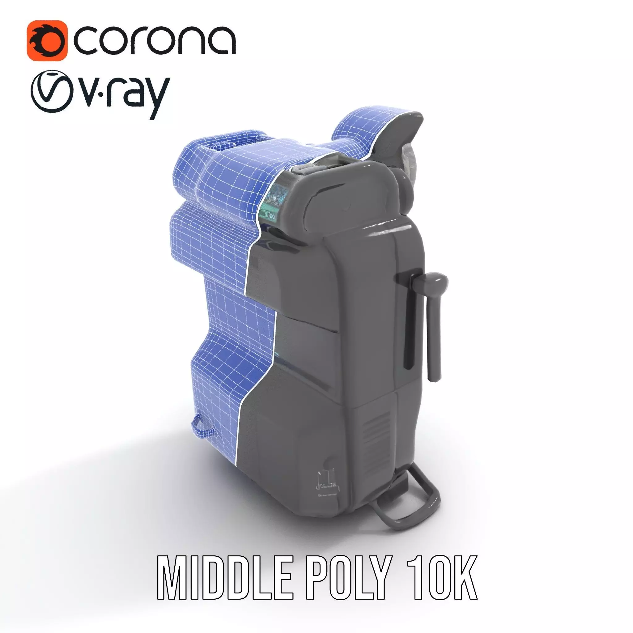 Retro Futuristic Device model pack Low-poly 3D model_24