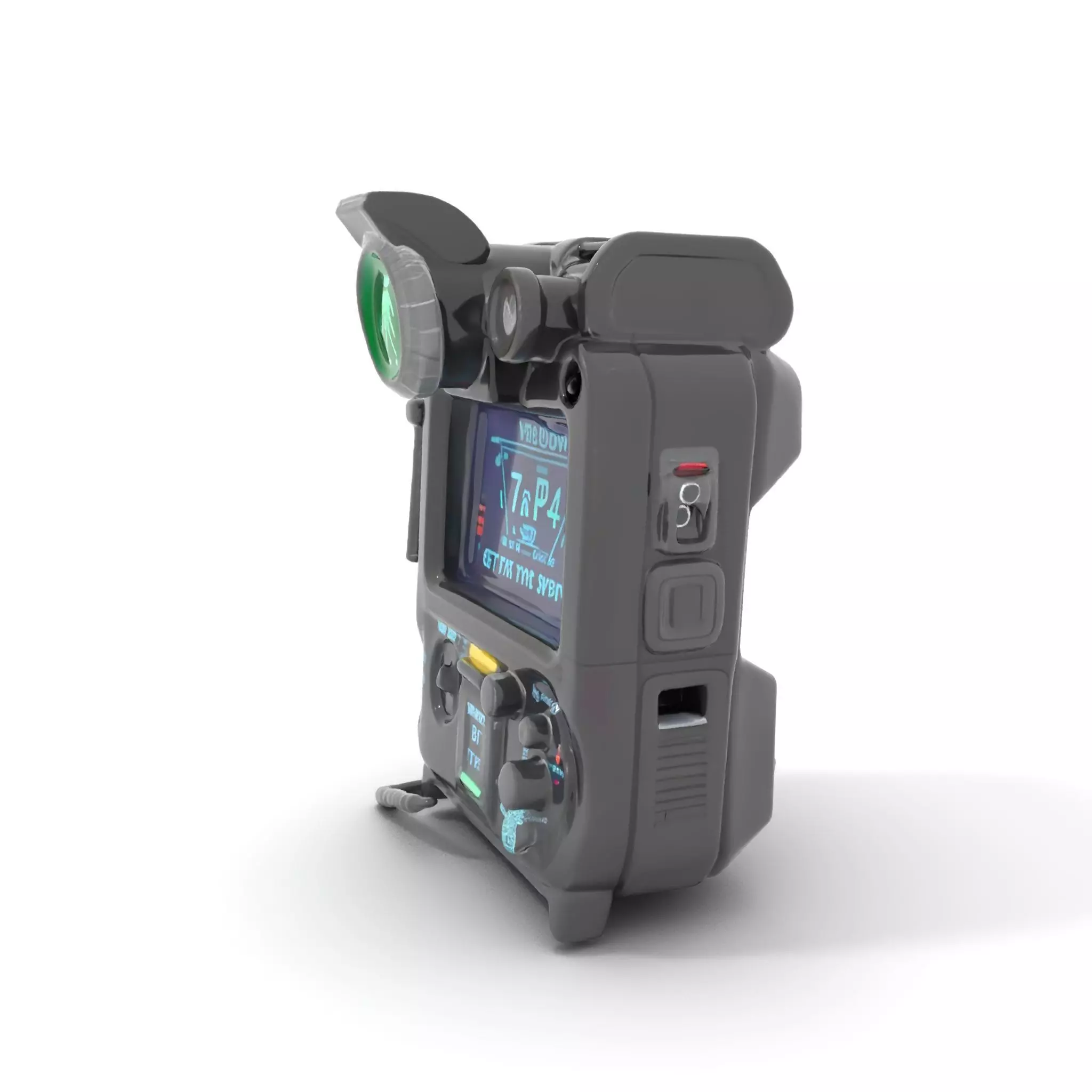 Retro Futuristic Device model pack Low-poly 3D model_0