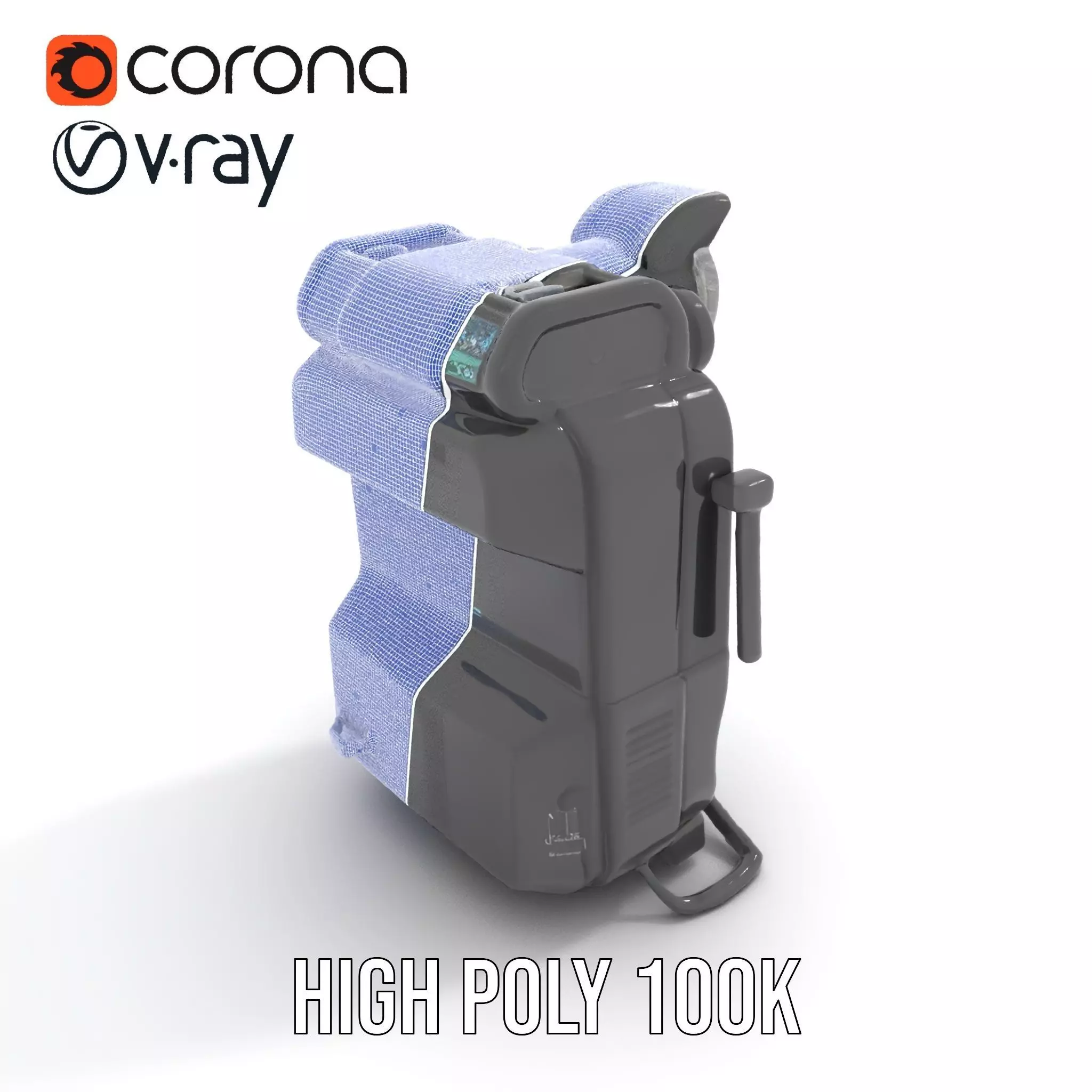 Retro Futuristic Device model pack Low-poly 3D model_29