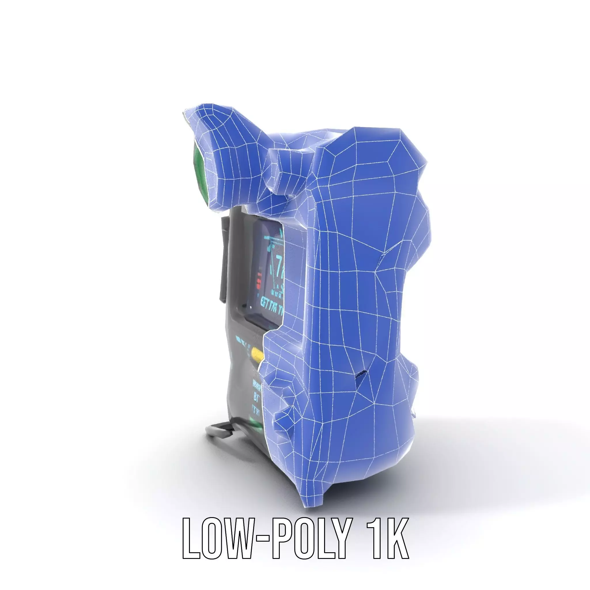 Retro Futuristic Device model pack Low-poly 3D model_12