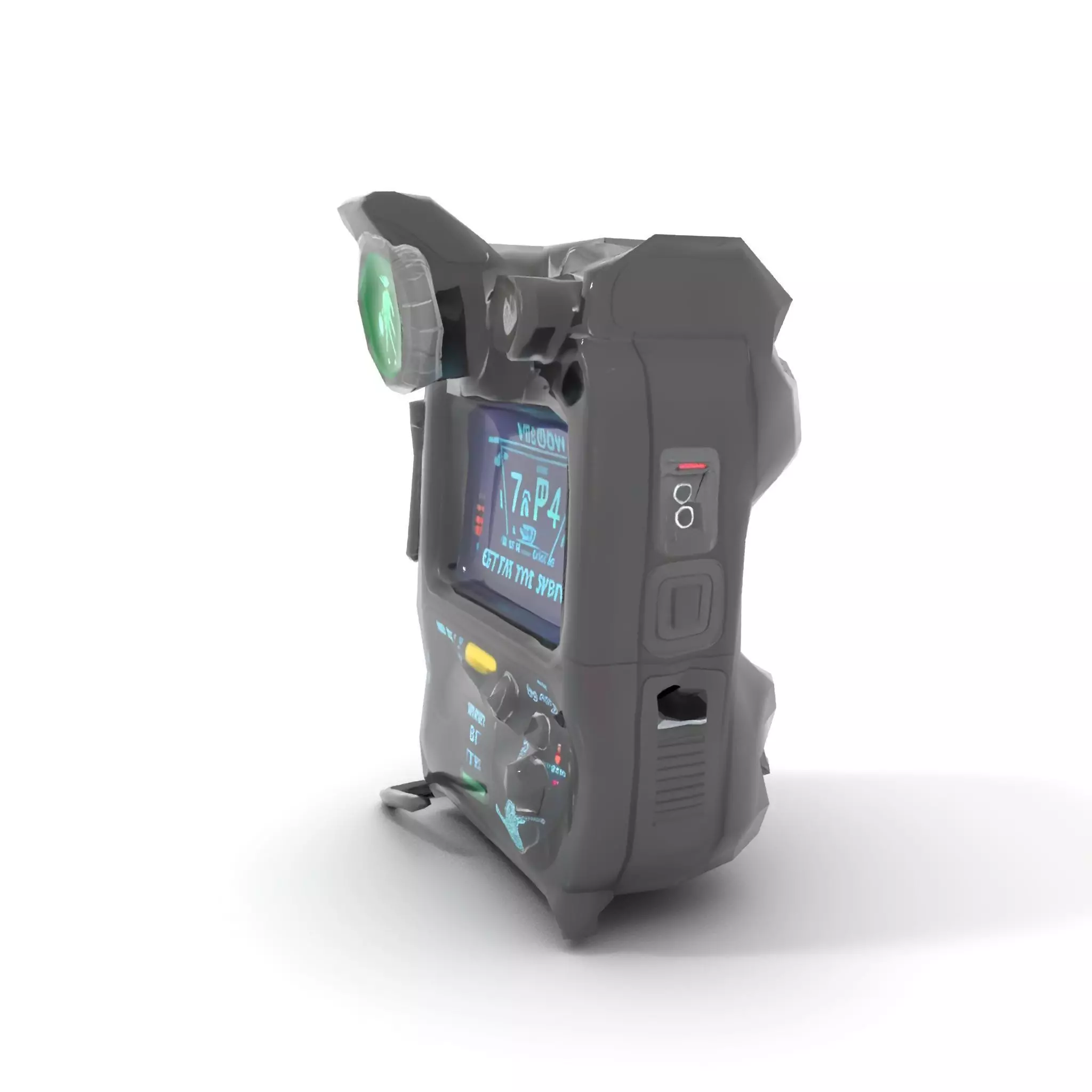 Retro Futuristic Device model pack Low-poly 3D model_9