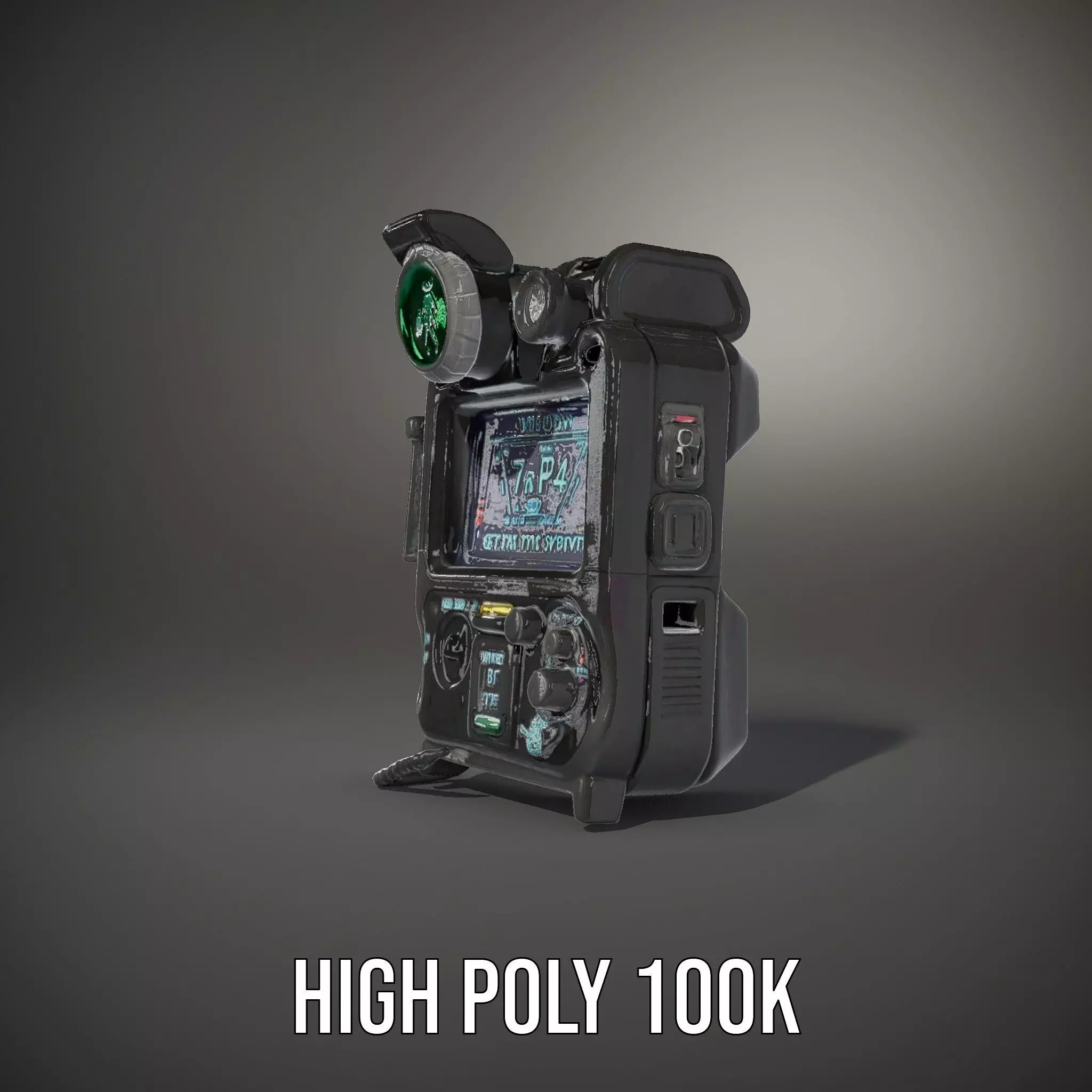 Retro Futuristic Device model pack Low-poly 3D model_8