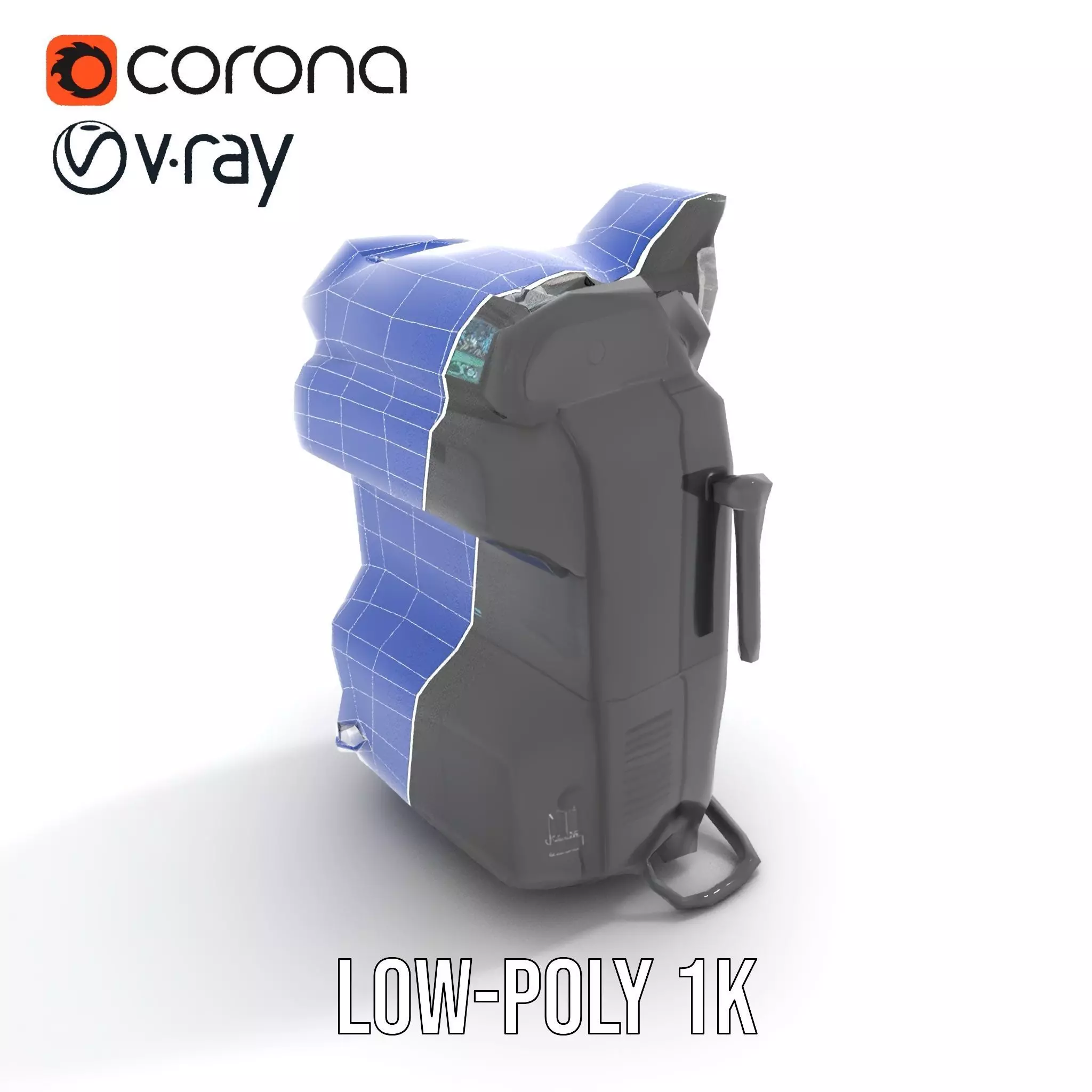 Retro Futuristic Device model pack Low-poly 3D model_17