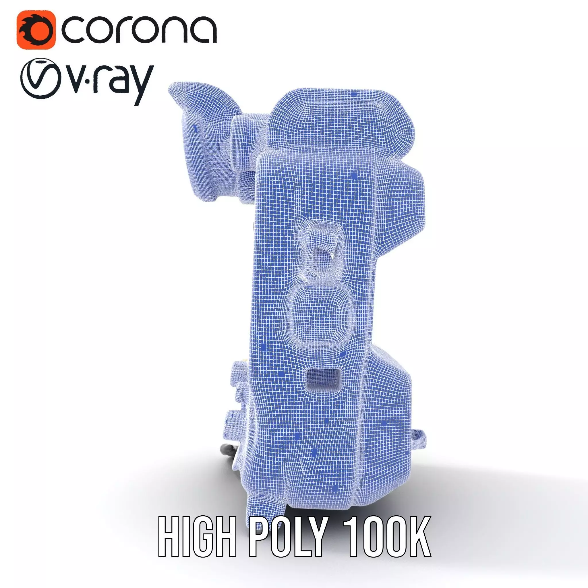 Retro Futuristic Device model pack Low-poly 3D model_34