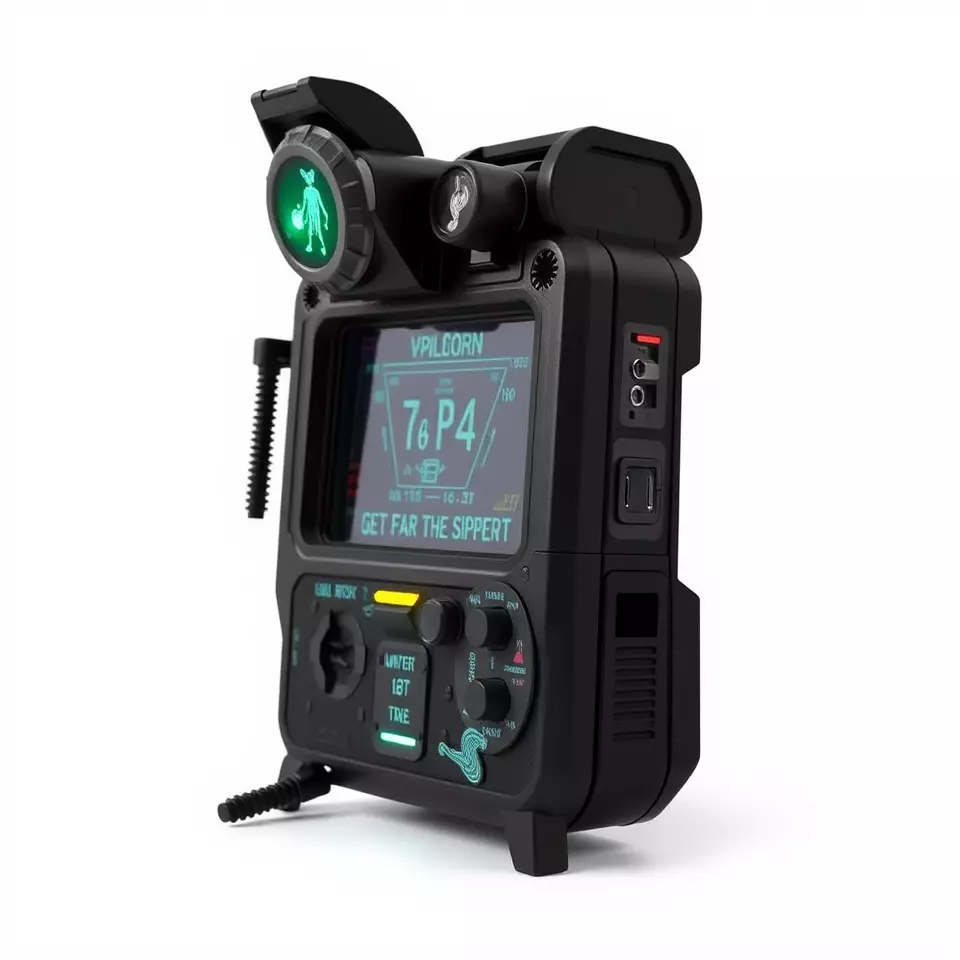 Retro Futuristic Device model pack Low-poly 3D model_2