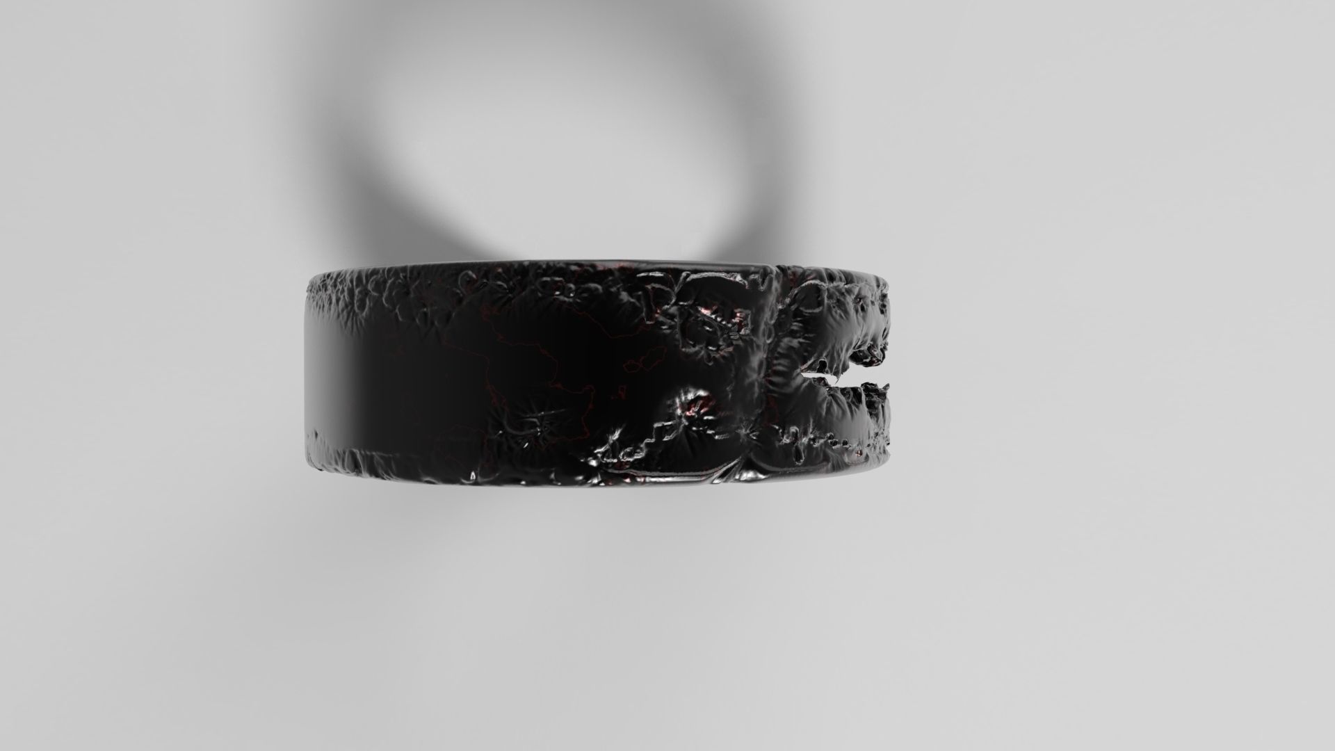 Smile Ring 3D print model_2