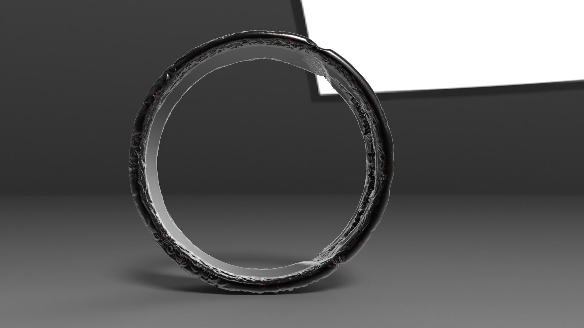 Smile Ring 3D print model_3
