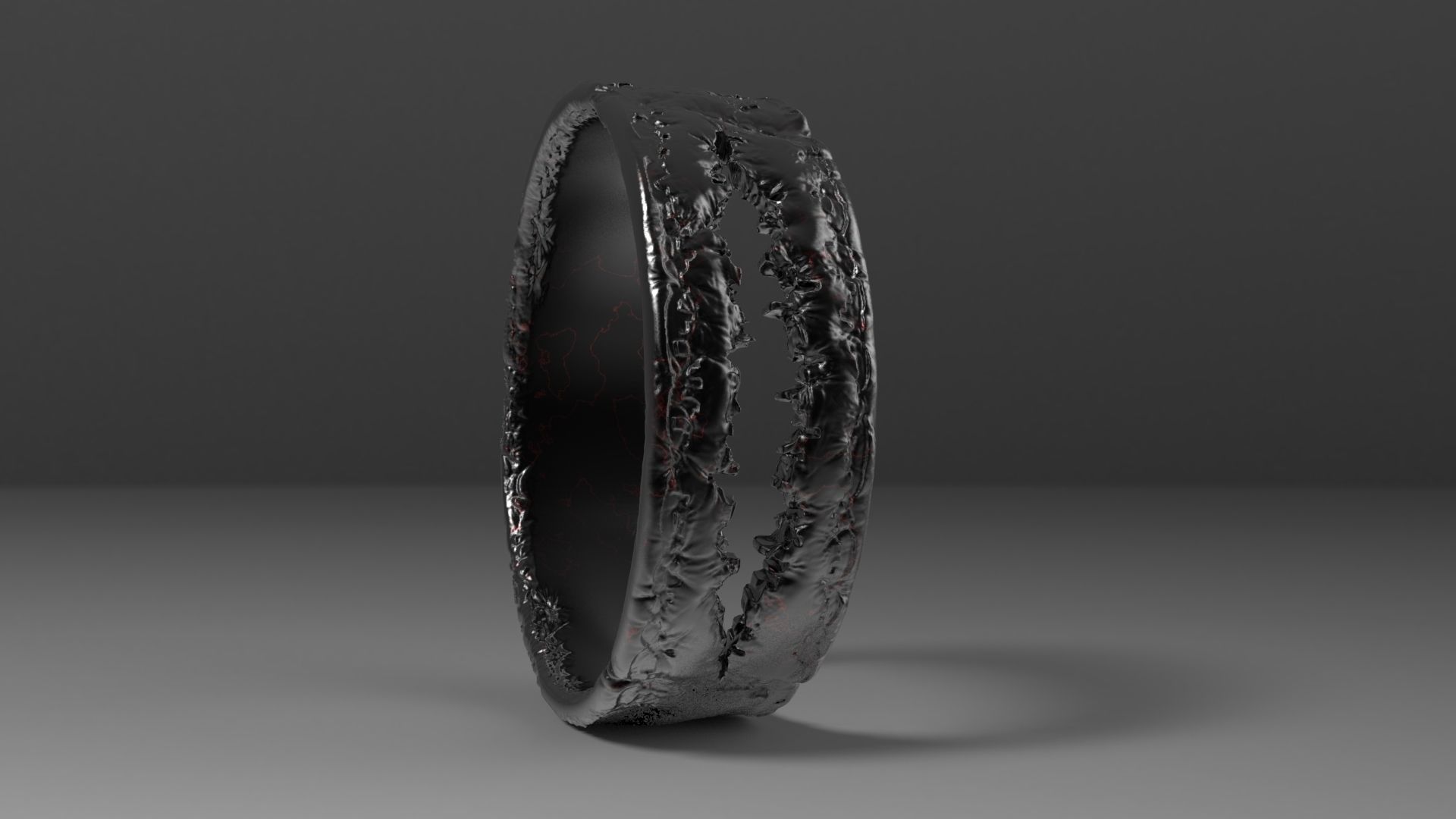 Smile Ring 3D print model_1