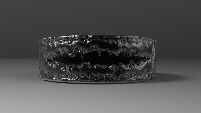 Smile Ring 3D print model
