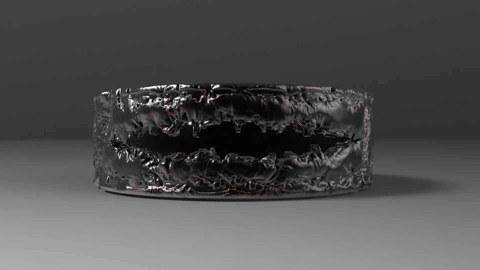 Smile Ring 3D print model_0