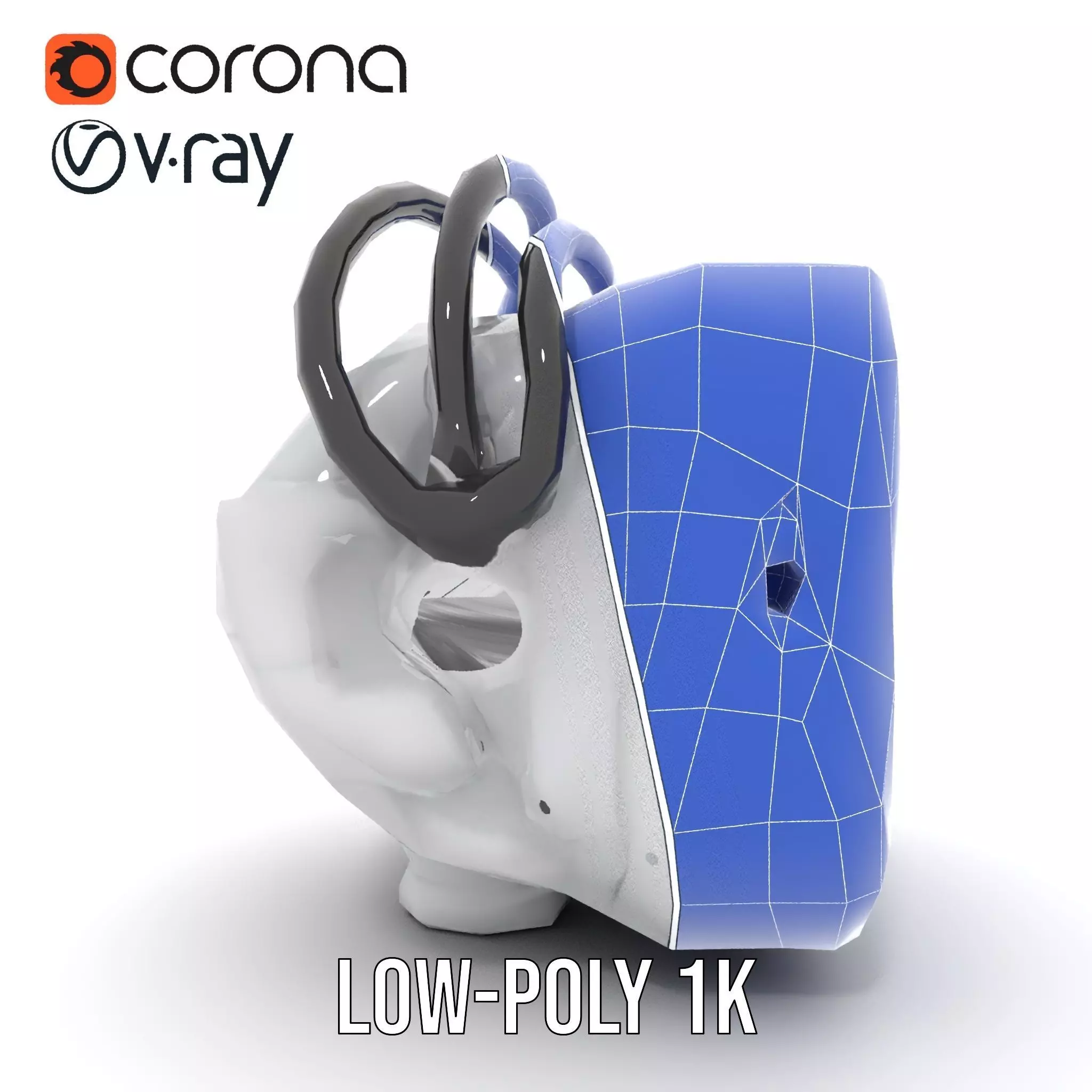 Futuristic Sensor Device Model Pack Low-poly 3D model_31