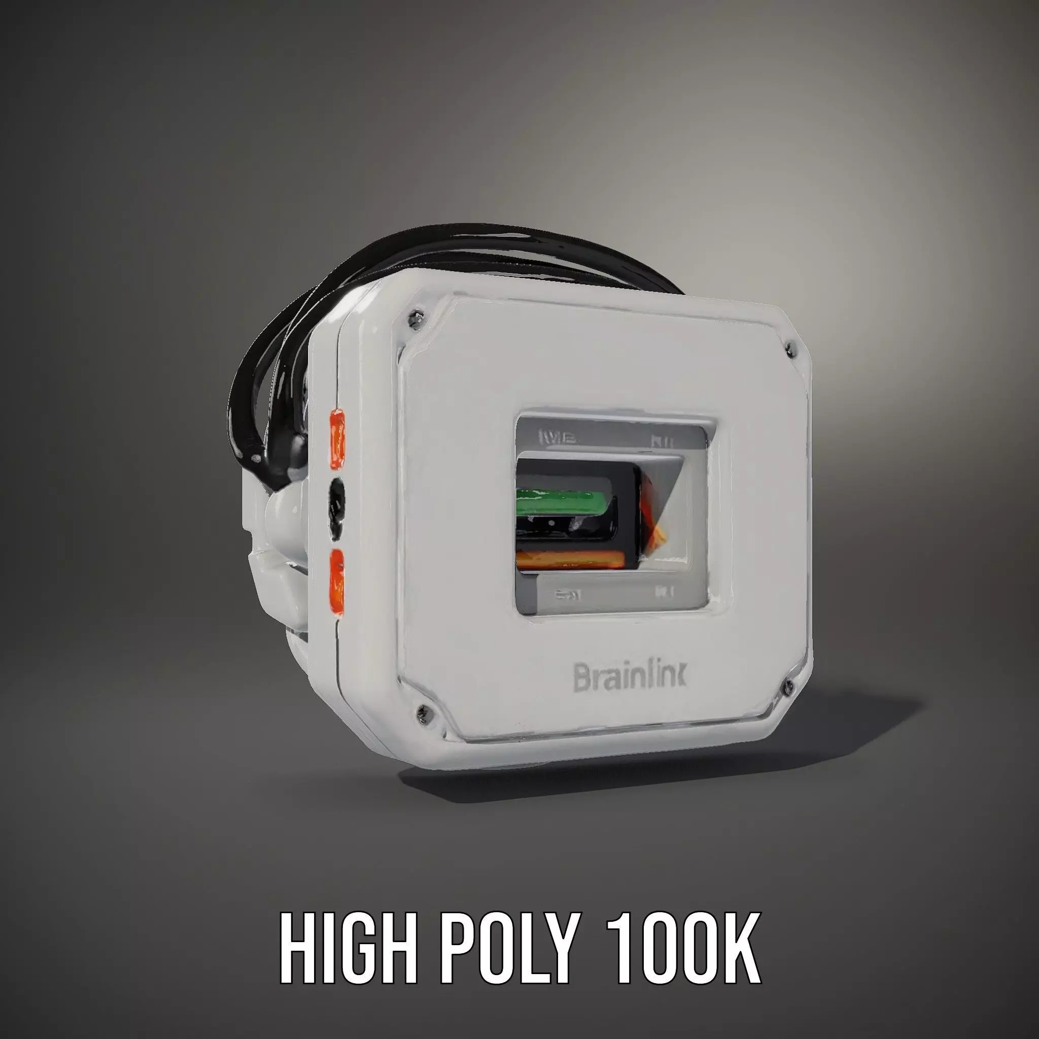 Futuristic Sensor Device Model Pack Low-poly 3D model_8