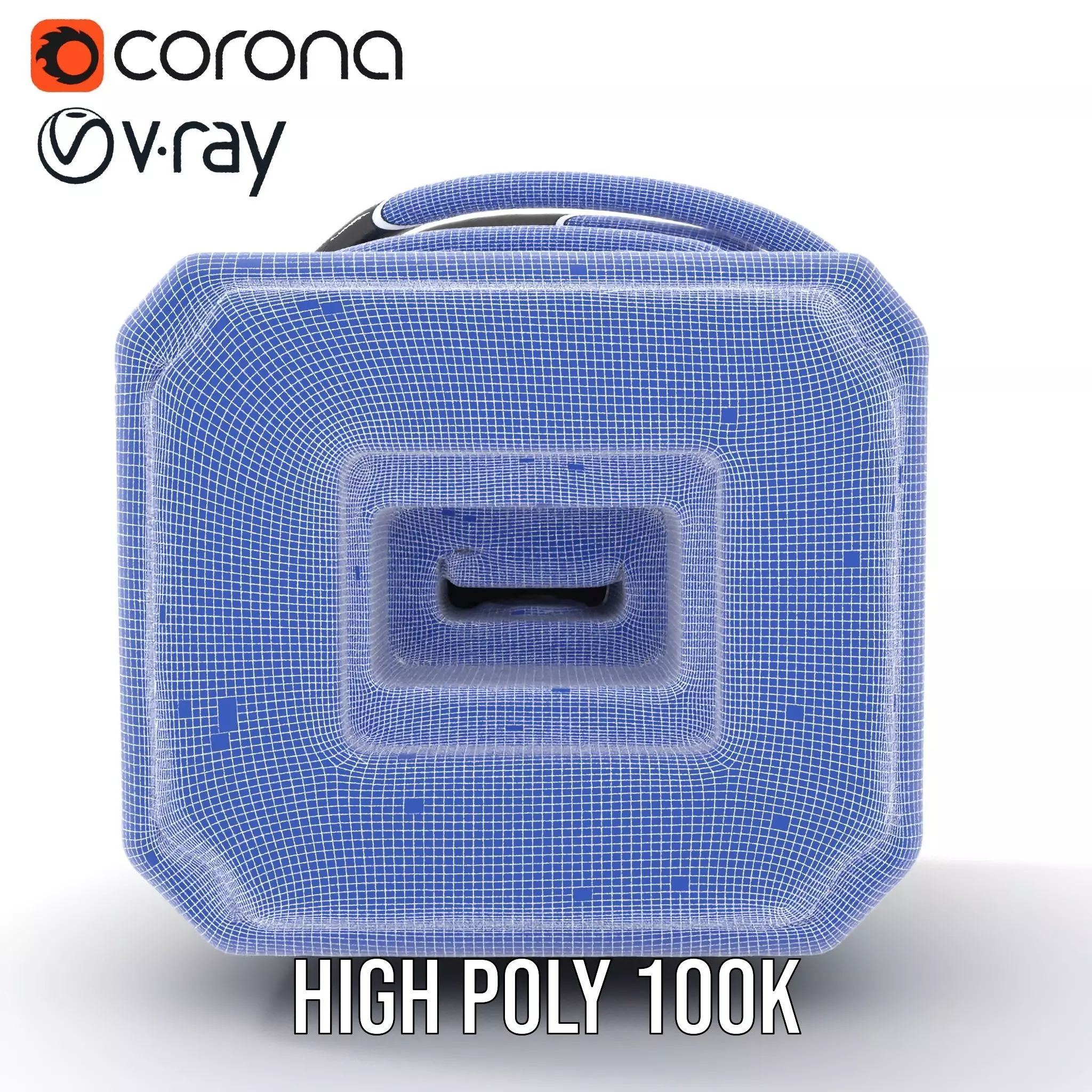 Futuristic Sensor Device Model Pack Low-poly 3D model_26