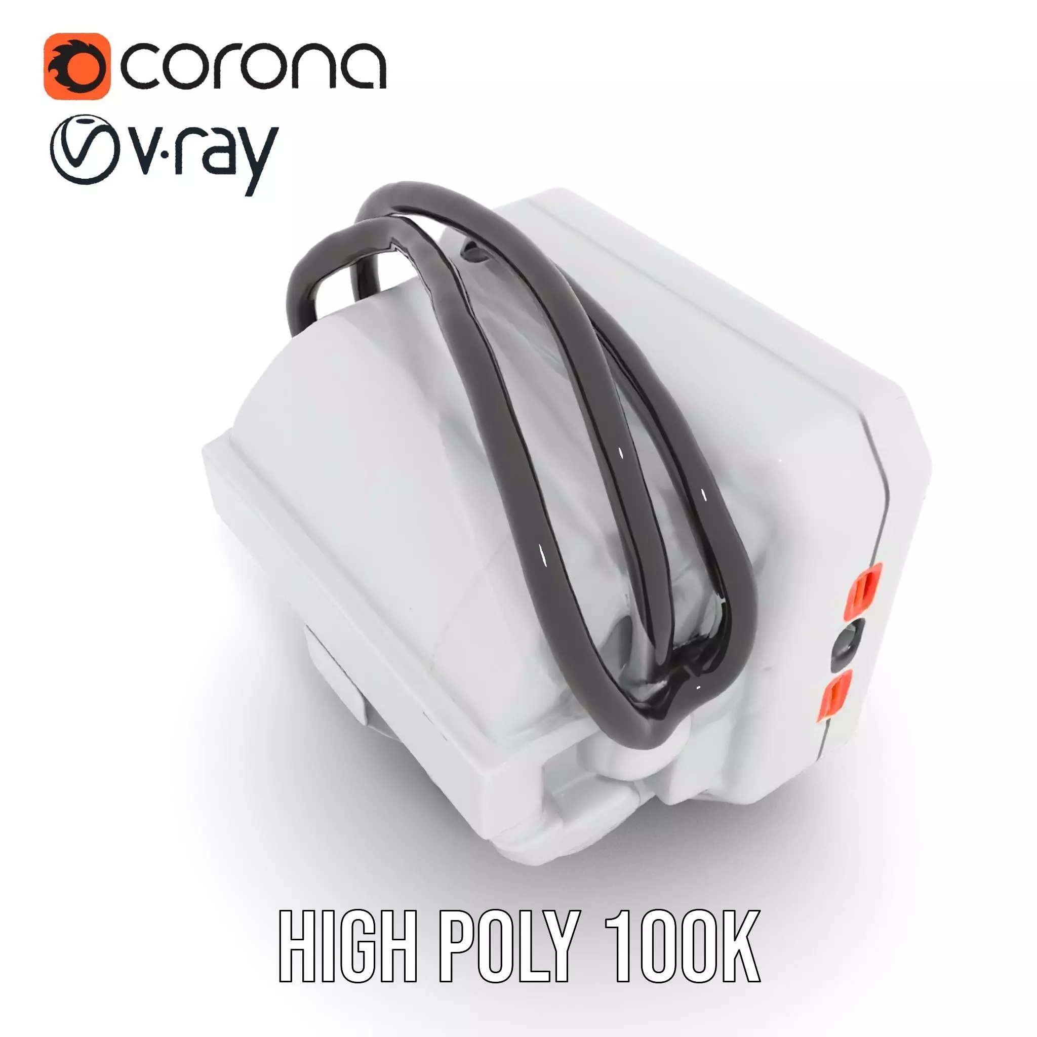 Futuristic Sensor Device Model Pack Low-poly 3D model_23