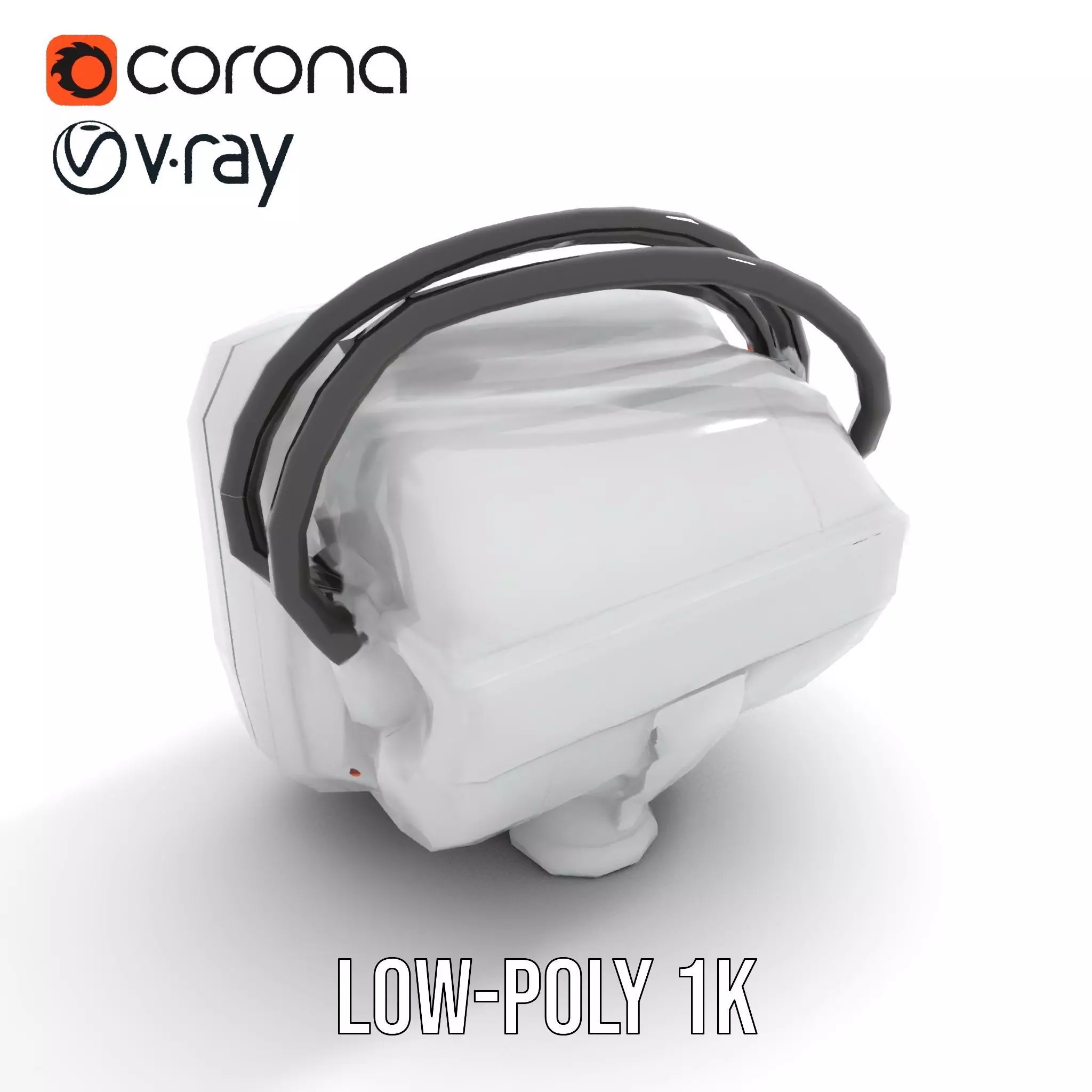 Futuristic Sensor Device Model Pack Low-poly 3D model_16