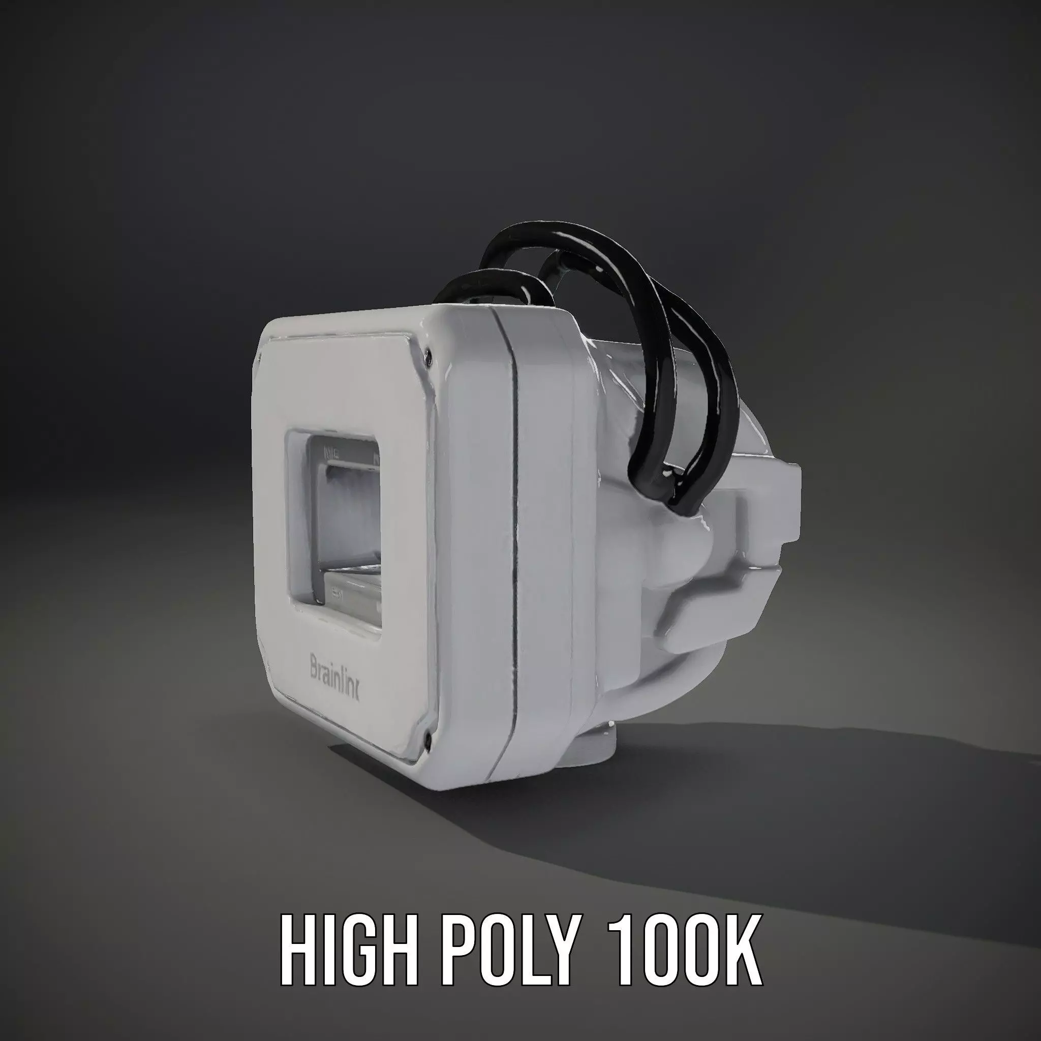 Futuristic Sensor Device Model Pack Low-poly 3D model_10