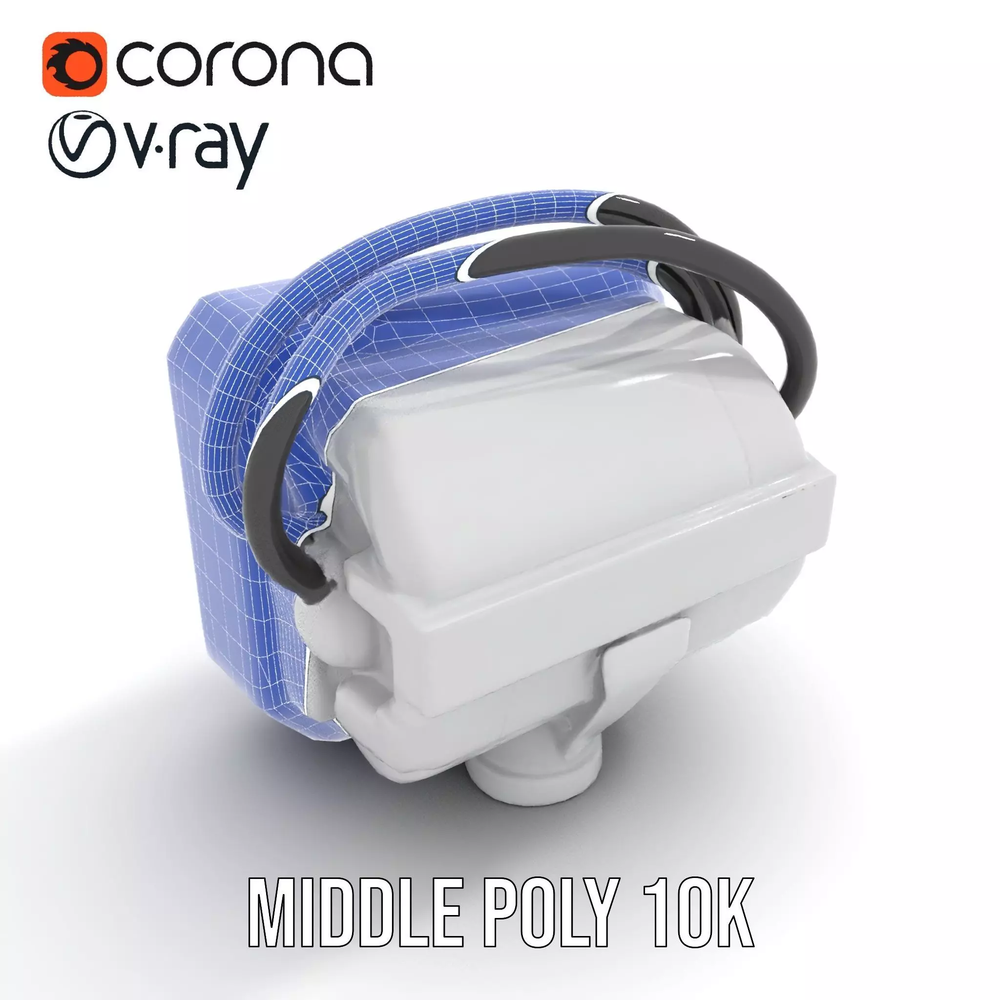 Futuristic Sensor Device Model Pack Low-poly 3D model_18