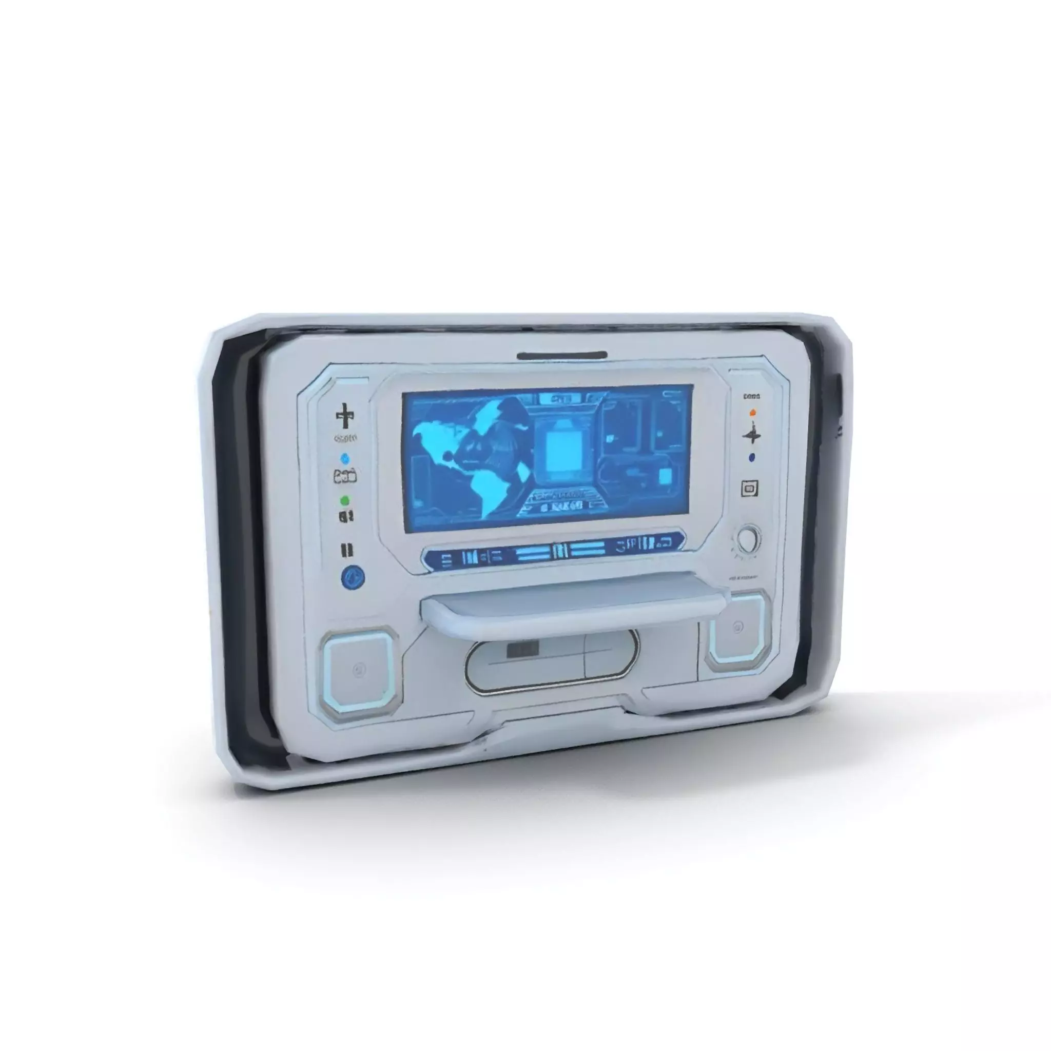 Futuristic Control Panel with Interactive Display model pack Low-poly 3D model_12